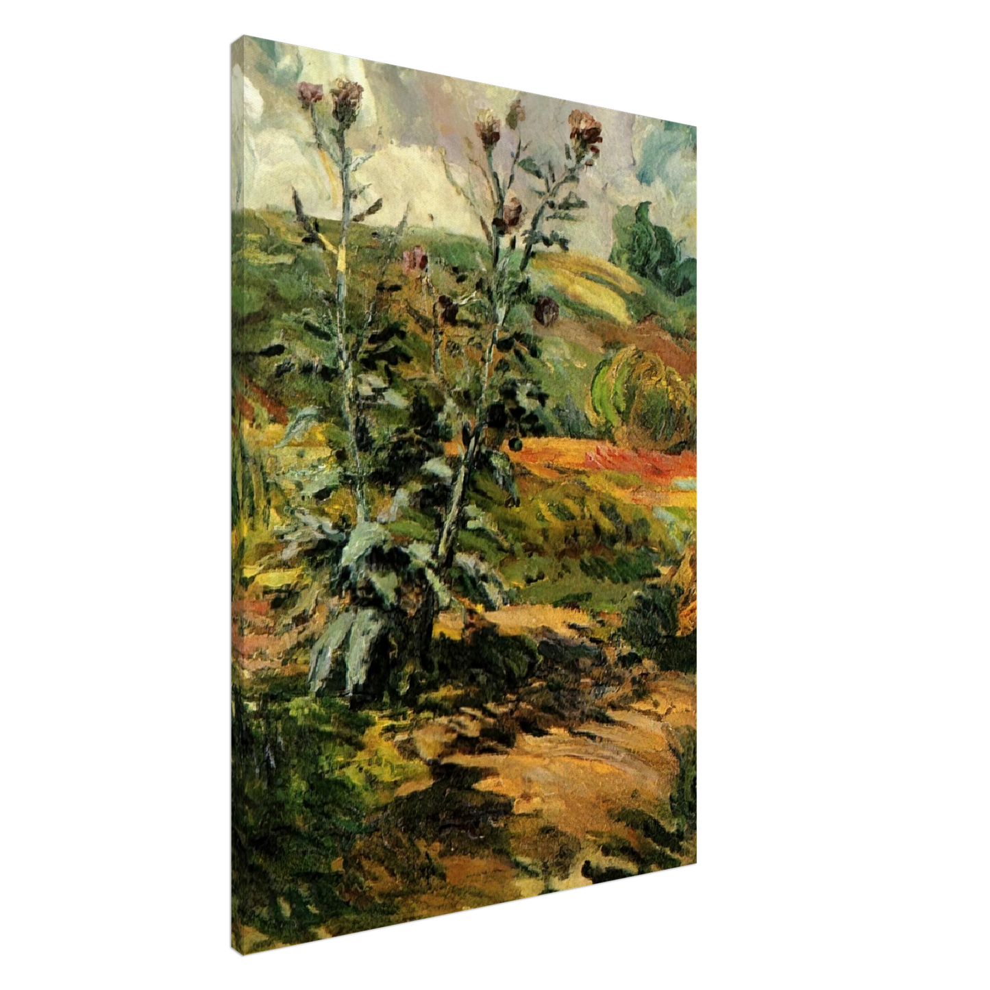 Vincent van Gogh - Two Thistles Canvas - 20x30 cm / 8x12 inches-canvas