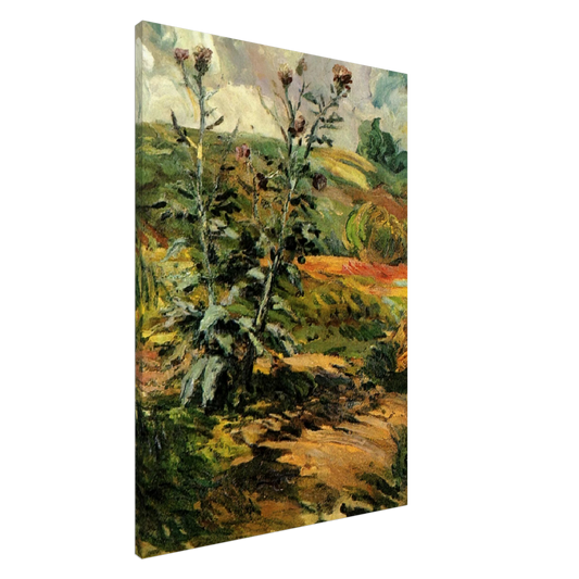 Vincent van Gogh - Two Thistles Canvas - 20x30 cm / 8x12 inches-canvas