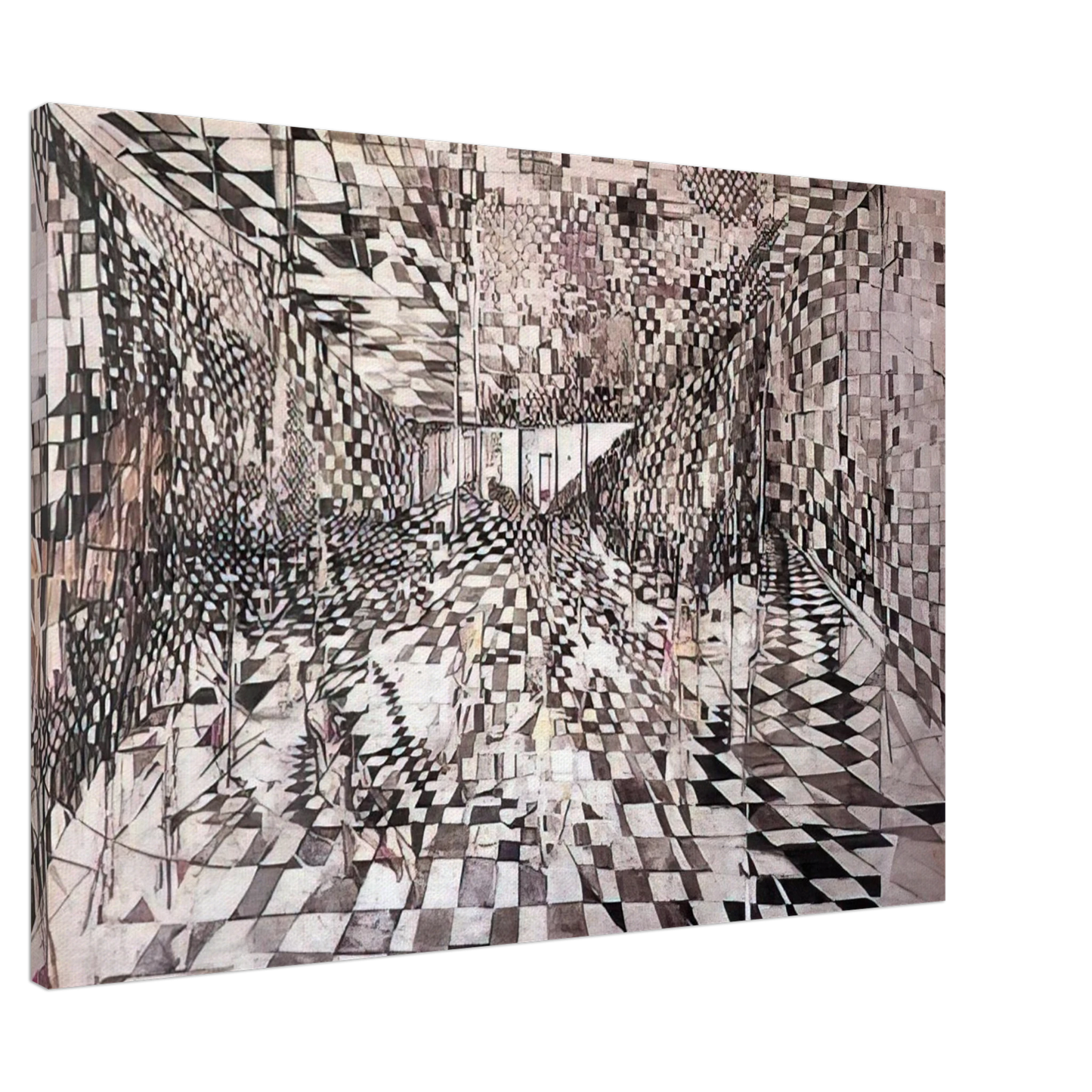 Maria Helena Vieira da Silva - Enigma - 1947 Canvas - 20x30 cm / 8x12 inches-canvas