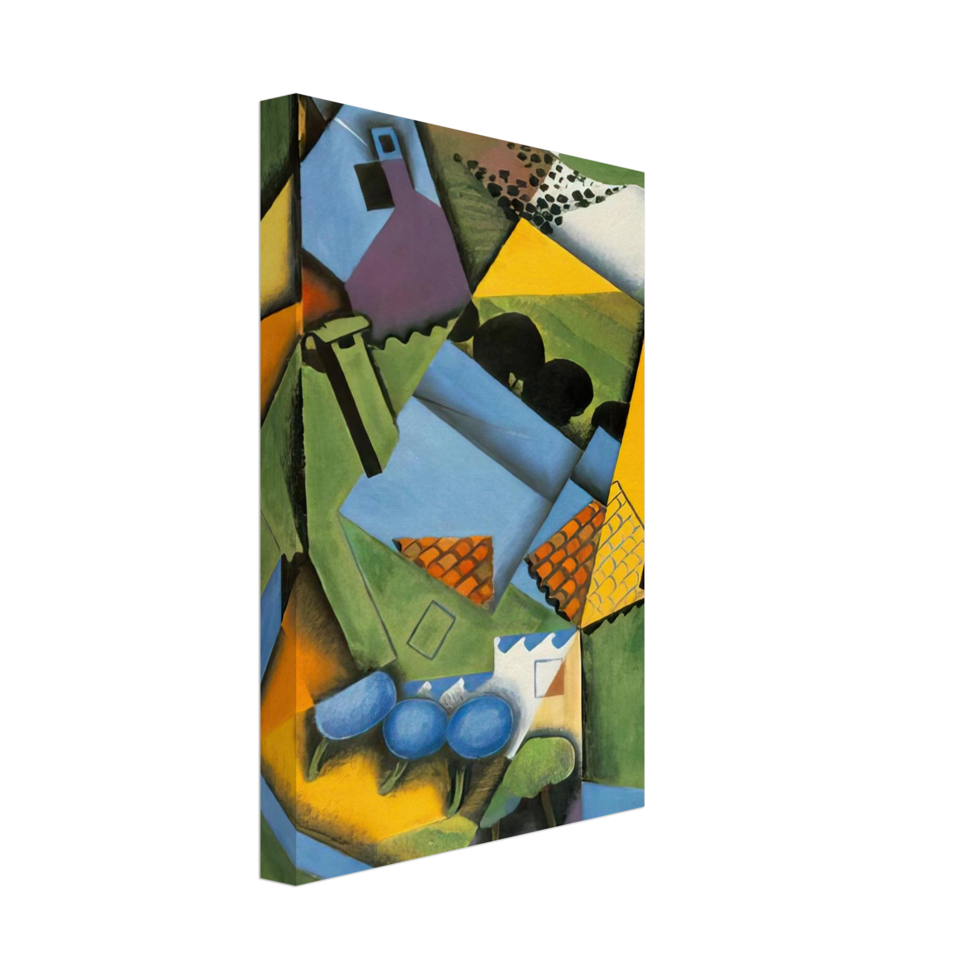 Juan Gris - LANDSCAPE WITH HOUSE AT CERET 1913 Canvas - 70x100 cm / 28x40 inches-canvas