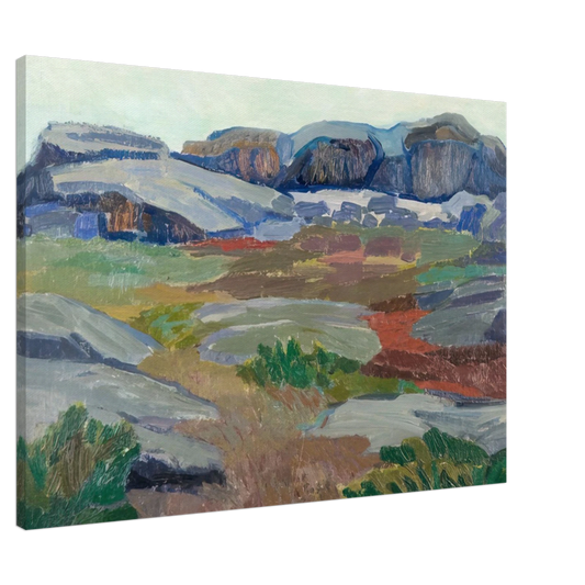 Tove Jansson - View from Pellinge - Expressionism Canvas - 20x30 cm / 8x12 inches-canvas