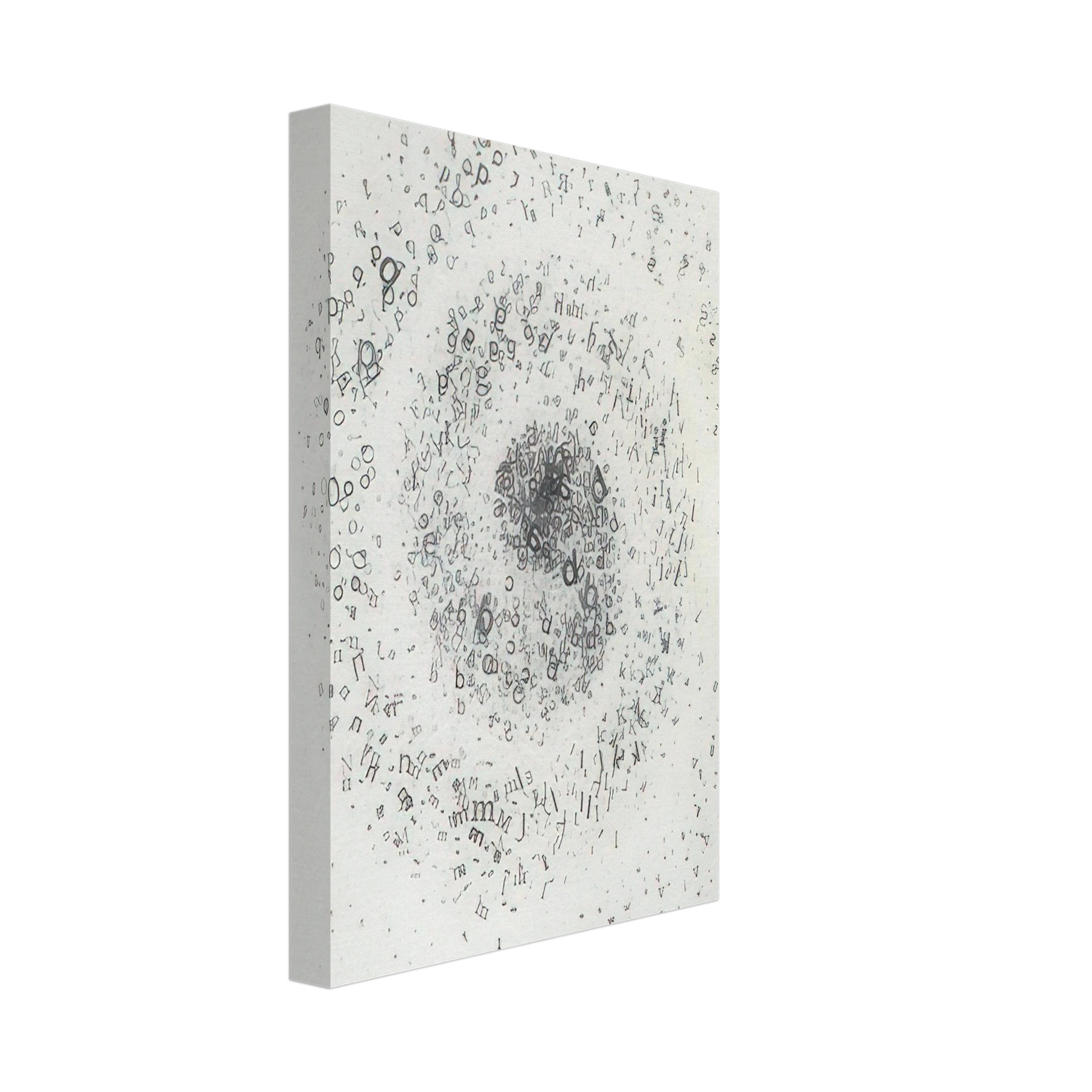 Mira Schendel - Untitled From the series Graphic Objects - 1972 Canvas - 40x60 cm / 16x24 inches-canvas