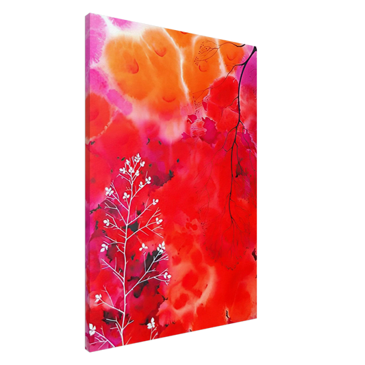 Eyvind Earle - Flower Fantasy Canvas - 20x30 cm / 8x12 inches-canvas