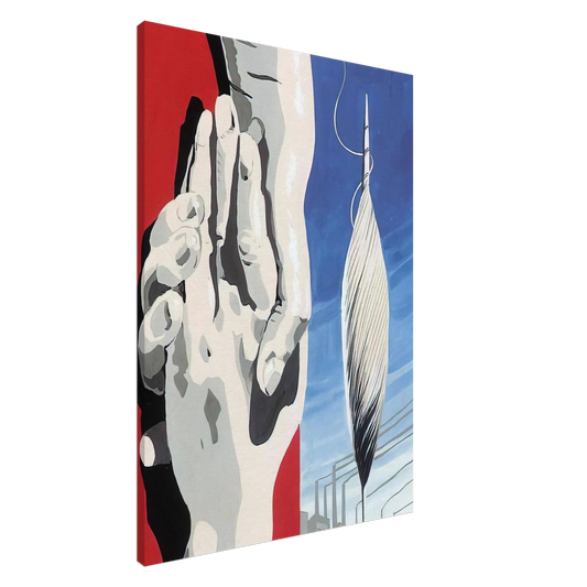 Rene Magritte - PROJECT OF POSTER THE CENTER OF TEXTILE WORKERS IN BELGIUM 1938 1 Canvas - 20x30 cm / 8x12 inches-canvas