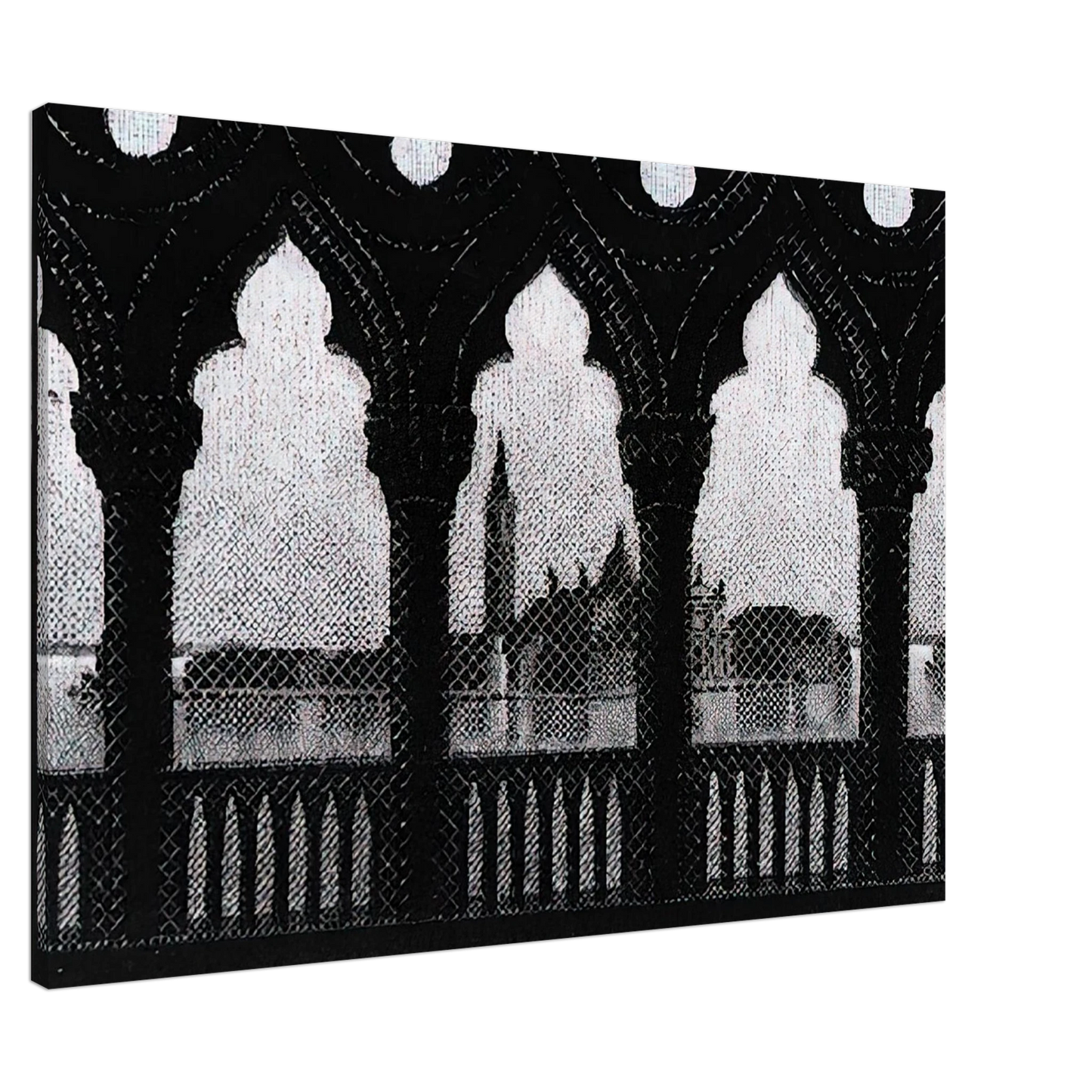 MC Escher - VENICE OCTOBER 1936 1936 Canvas - 20x30 cm / 8x12 inches-canvas