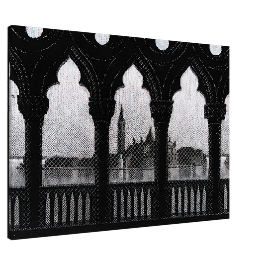 MC Escher - VENICE OCTOBER 1936 1936 Canvas - 20x30 cm / 8x12 inches-canvas