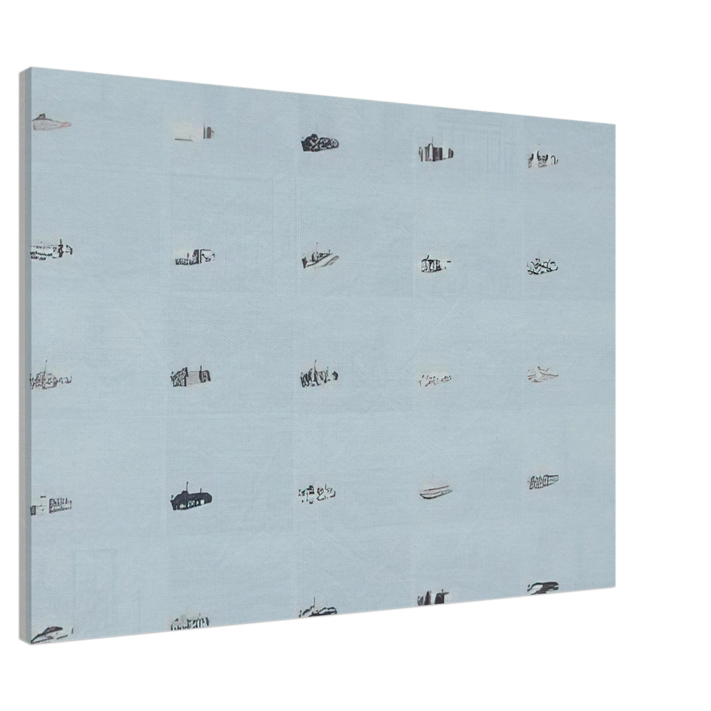 Dieter Roth - Dusseldorf - 1970 Canvas - 20x30 cm / 8x12 inches-canvas