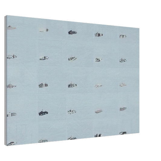 Dieter Roth - Dusseldorf - 1970 Canvas - 20x30 cm / 8x12 inches-canvas