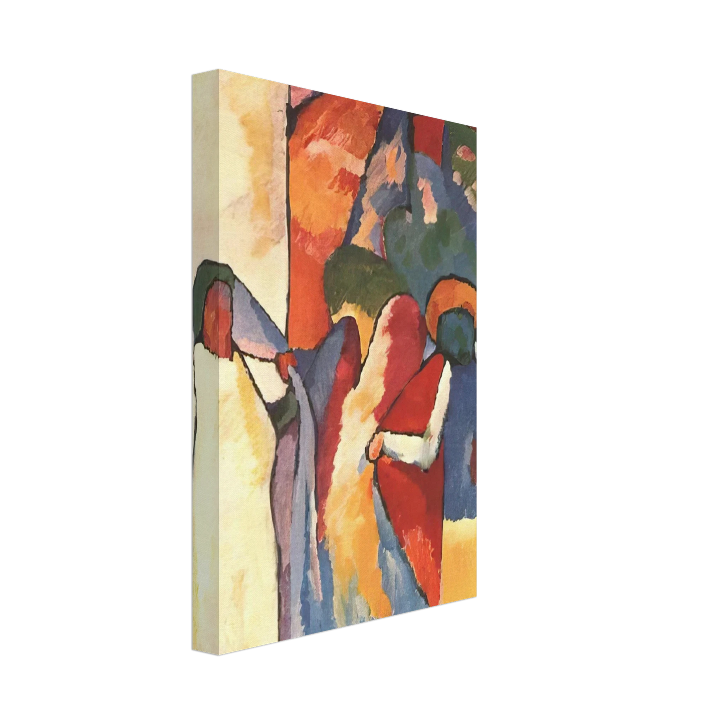 Wassily Kandinsky - IMPROVISATION 6 AFRICAN 1909 Canvas - 70x100 cm / 28x40 inches-canvas