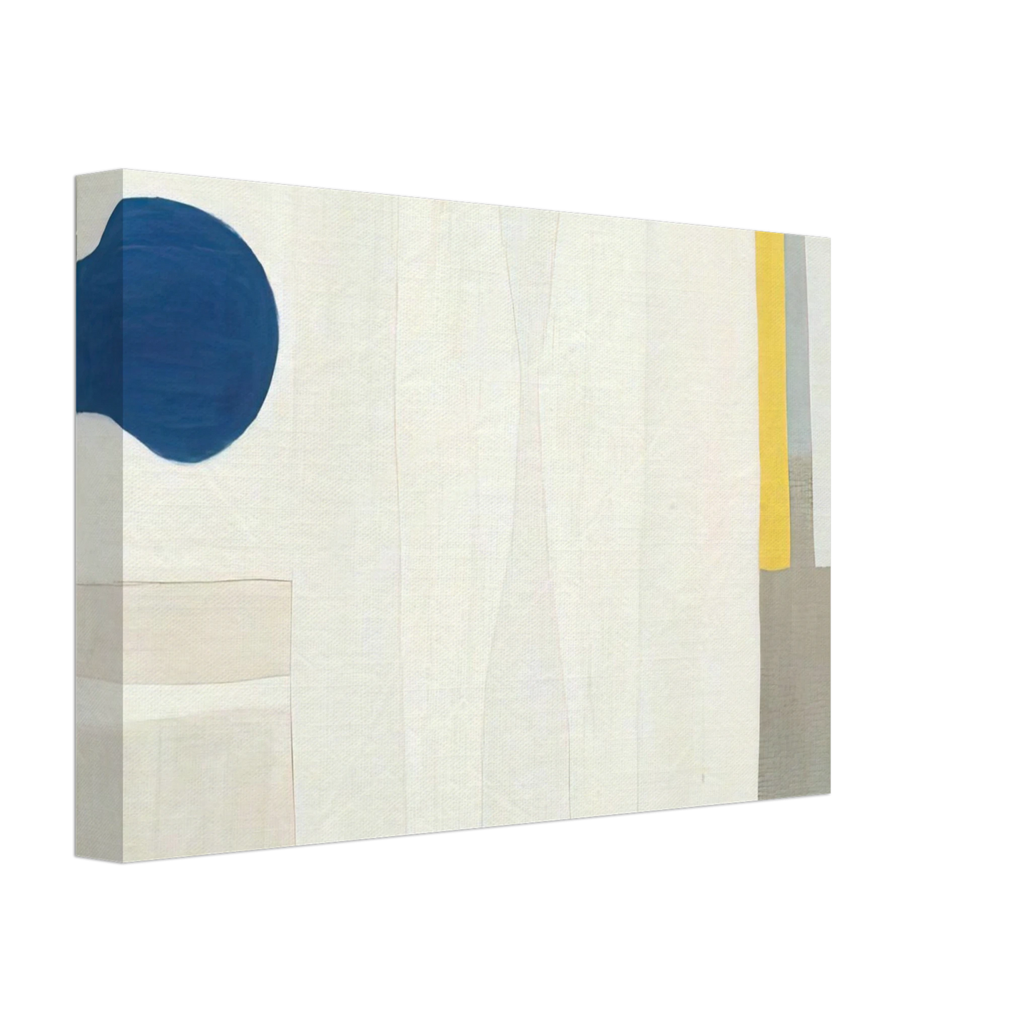 William Scott - Blue Form on White - 1964 Canvas - 70x100 cm / 28x40 inches-canvas