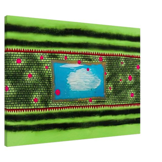 Yayoi Kusama - TRAVELING WATER 1980 Canvas - 20x30 cm / 8x12 inches-canvas