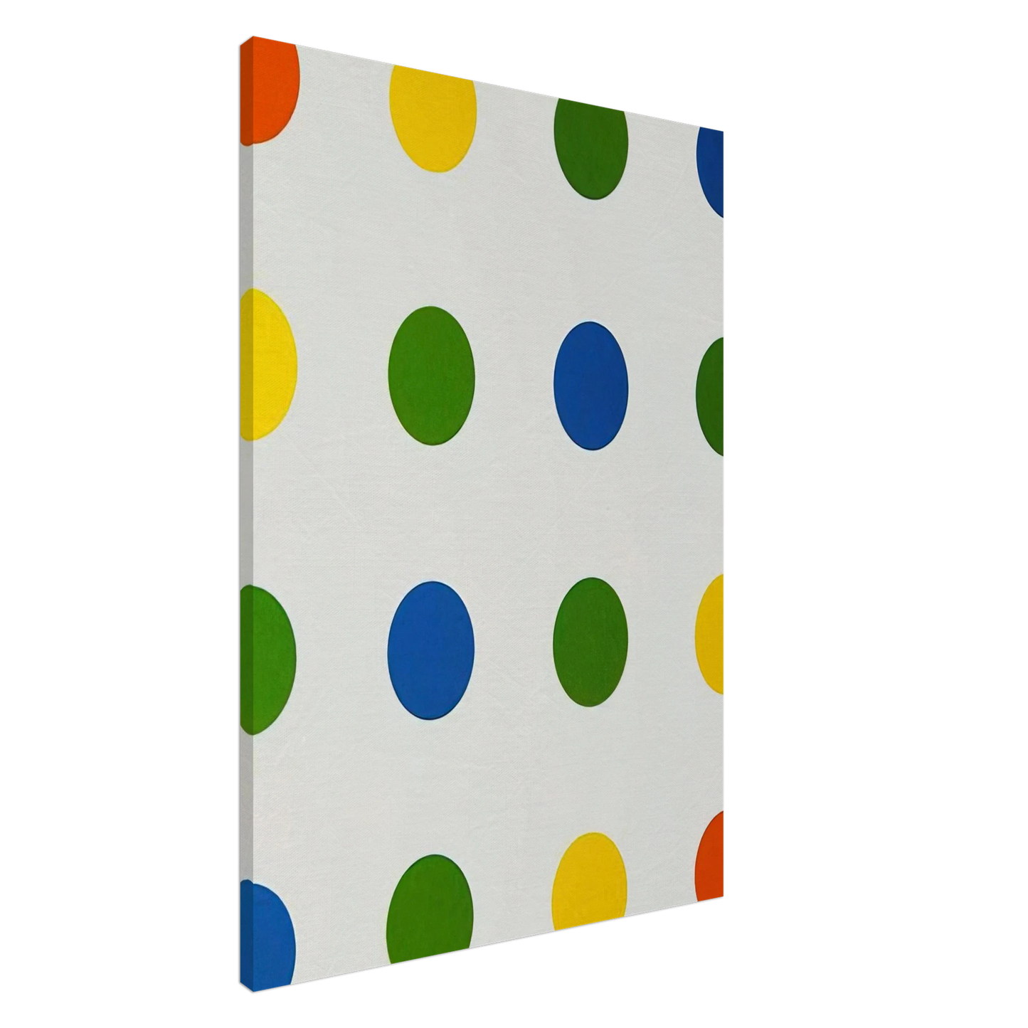 Francois Morellet - Bleu-Vert-Jaune-Orange - 1954 Canvas - 20x30 cm / 8x12 inches-canvas