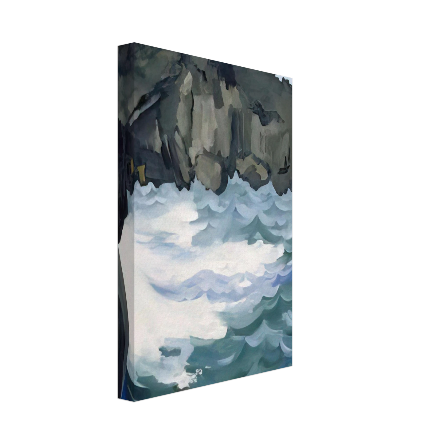 Georgia O'Keeffe - Black Lava Bridge, Hana Coast-No. I Canvas - 40x60 cm / 16x24 inches-canvas