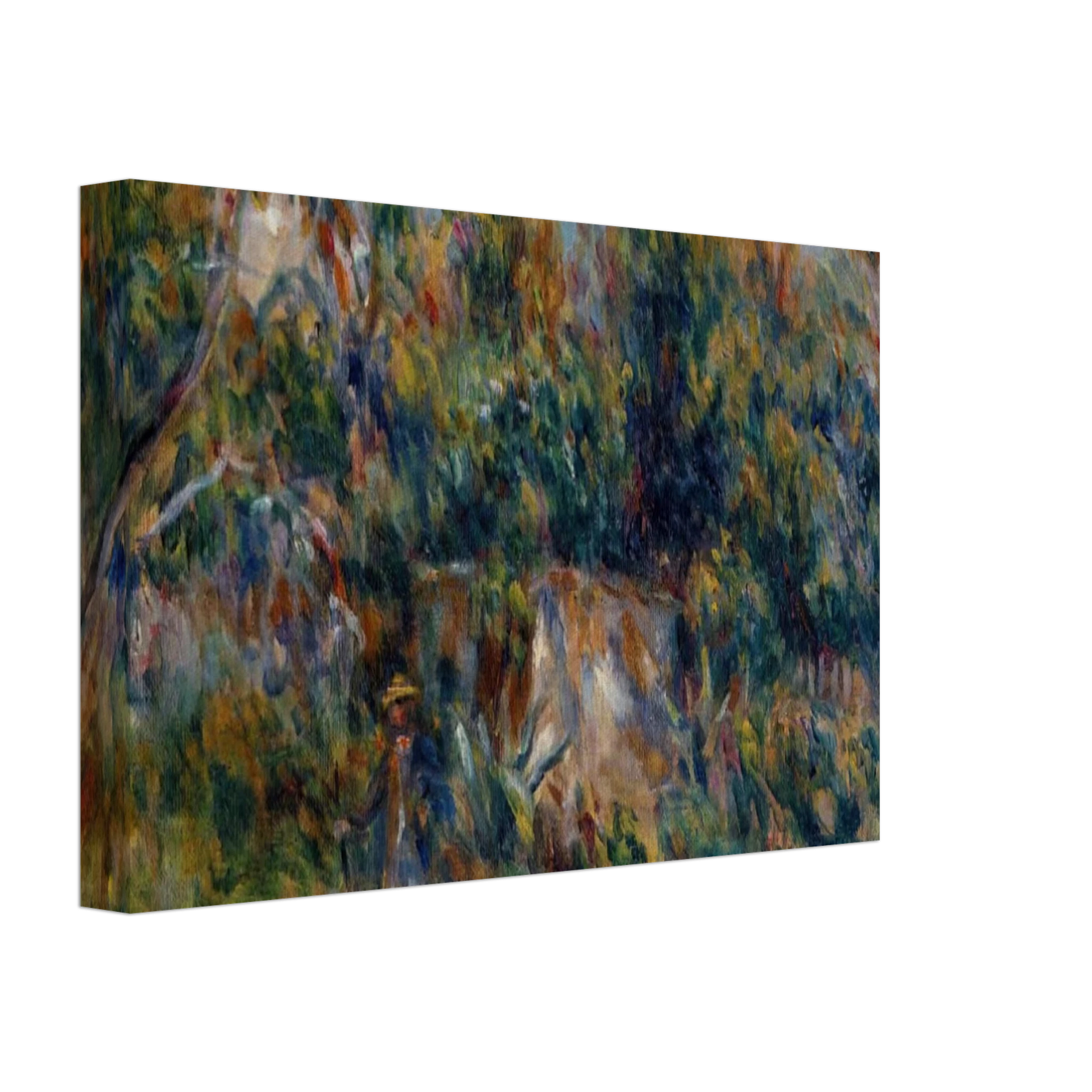 Pierre-Auguste Renoir - The Painter Taking a Stroll at Cagnes Canvas - 40x60 cm / 16x24 inches-canvas