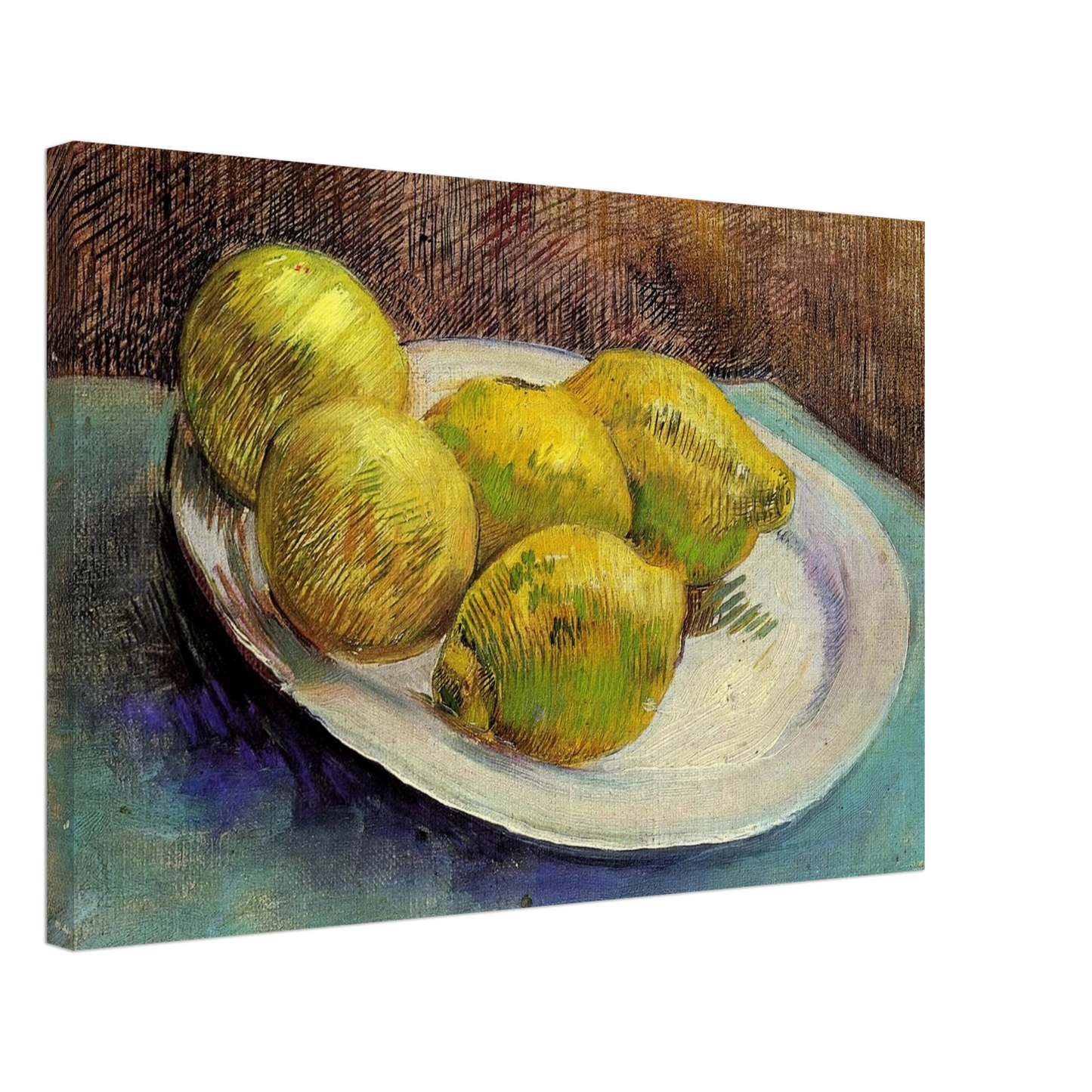 Vincent van Gogh - Still Life with Lemons on a Plate Canvas - 70x100 cm / 28x40 inches-canvas