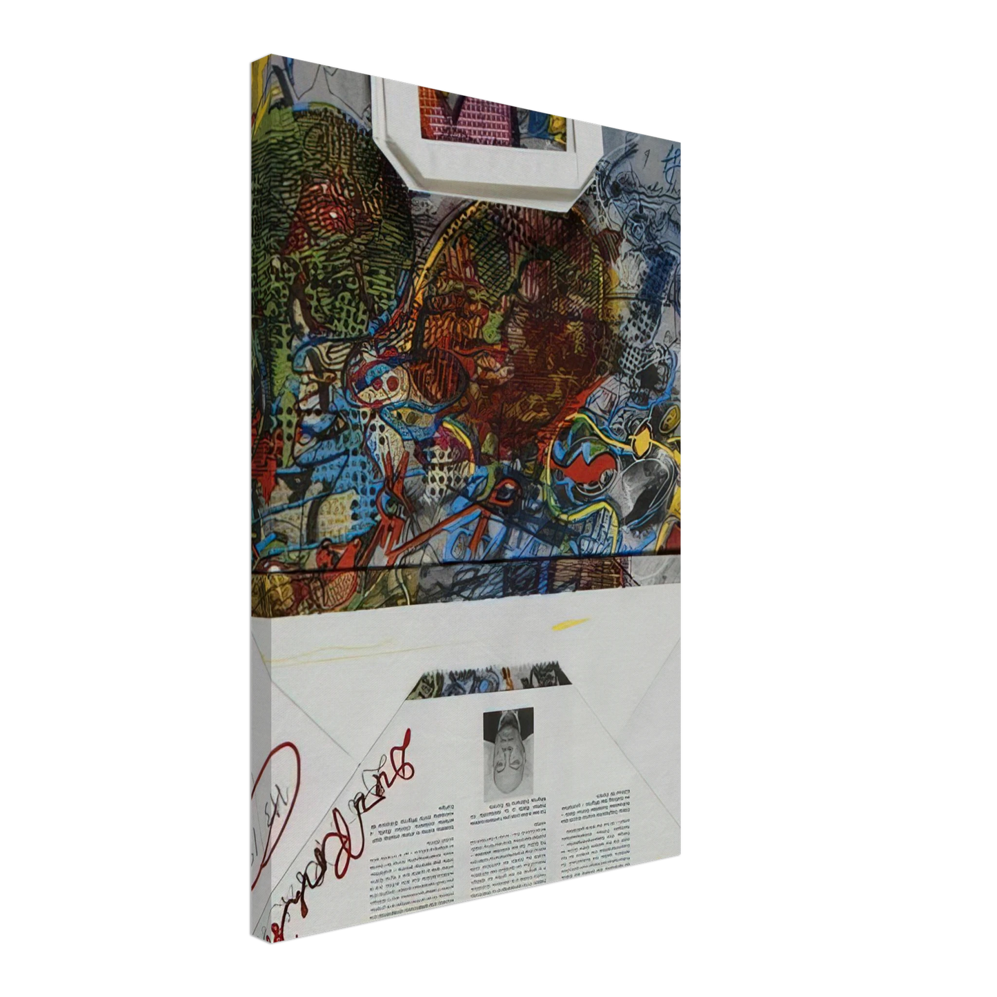 Dieter Roth - Untitled Migros - 1988 Canvas - 70x100 cm / 28x40 inches-canvas