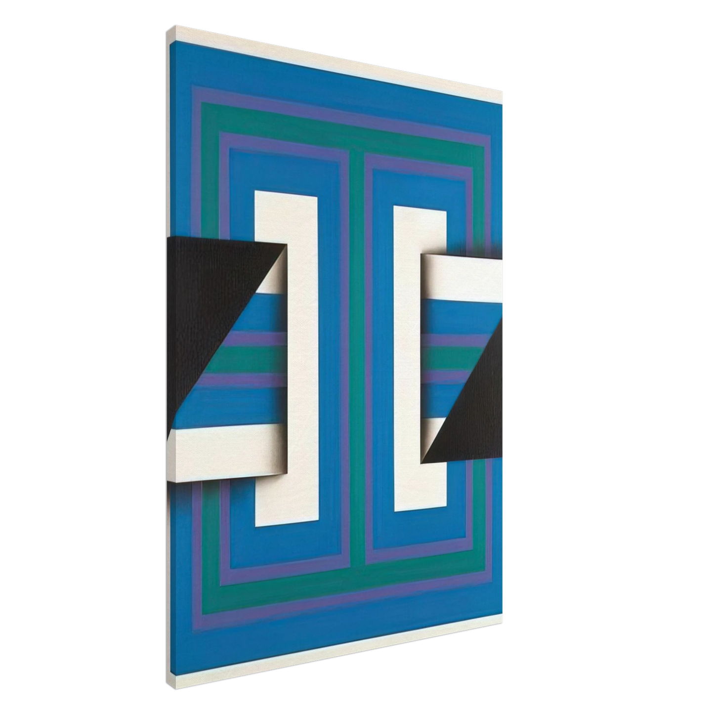 Omar Rayo - Palindrome 10 - 1967 Canvas - 20x30 cm / 8x12 inches-canvas