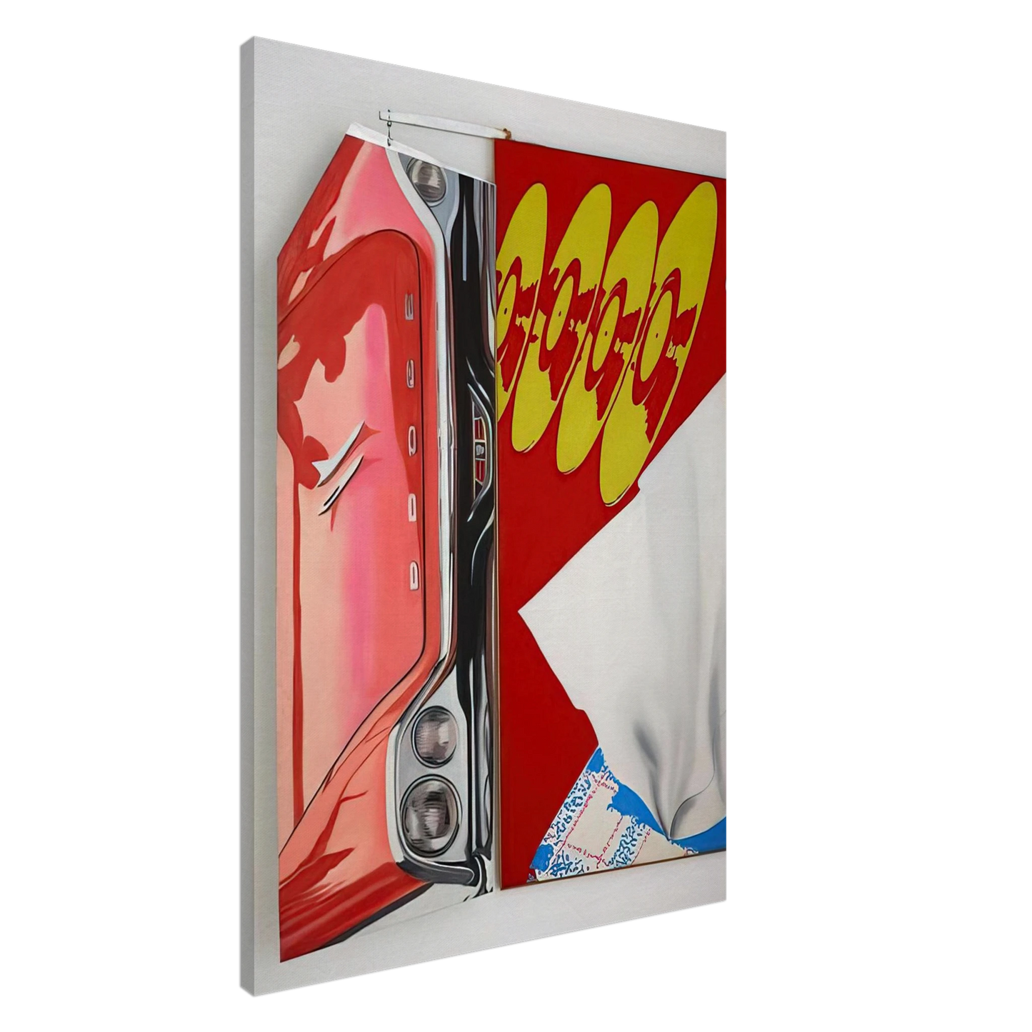 James Rosenquist - Disks Canvas - 20x30 cm / 8x12 inches-canvas