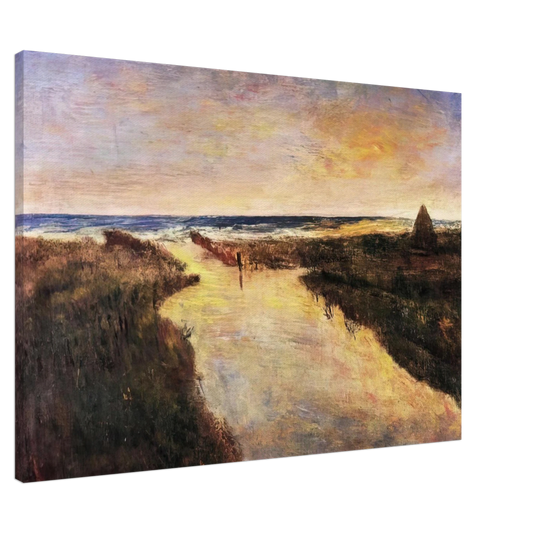 Carlo Carra - FOCE DEL CINQUALE 1928 Canvas - 20x30 cm / 8x12 inches-canvas