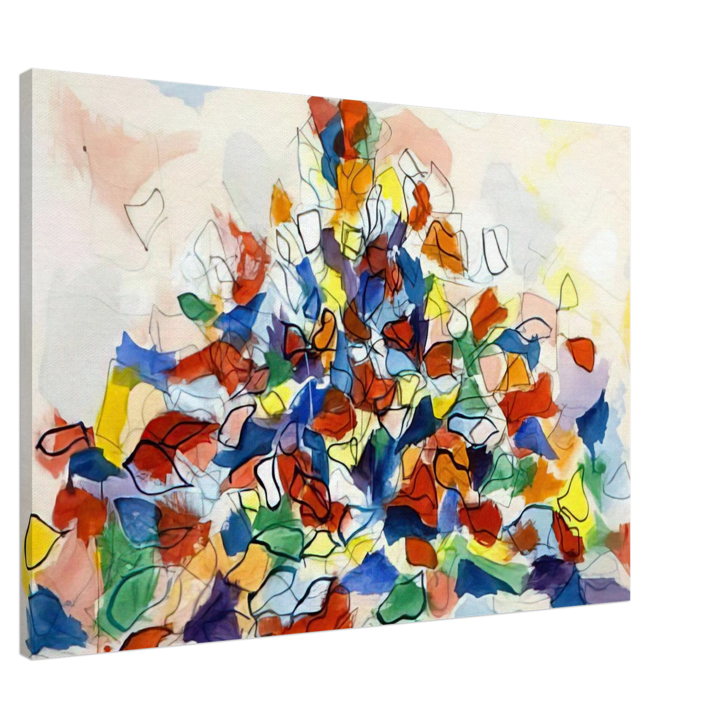 Robert Goodnough - Color Abstraction - 1967 Canvas - 20x30 cm / 8x12 inches-canvas