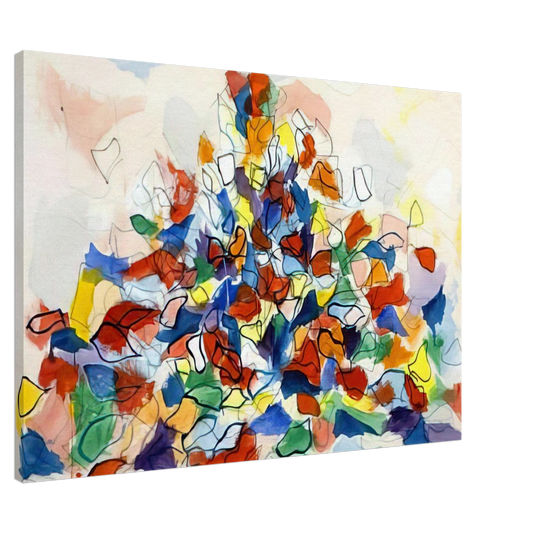 Robert Goodnough - Color Abstraction - 1967 Canvas - 20x30 cm / 8x12 inches-canvas