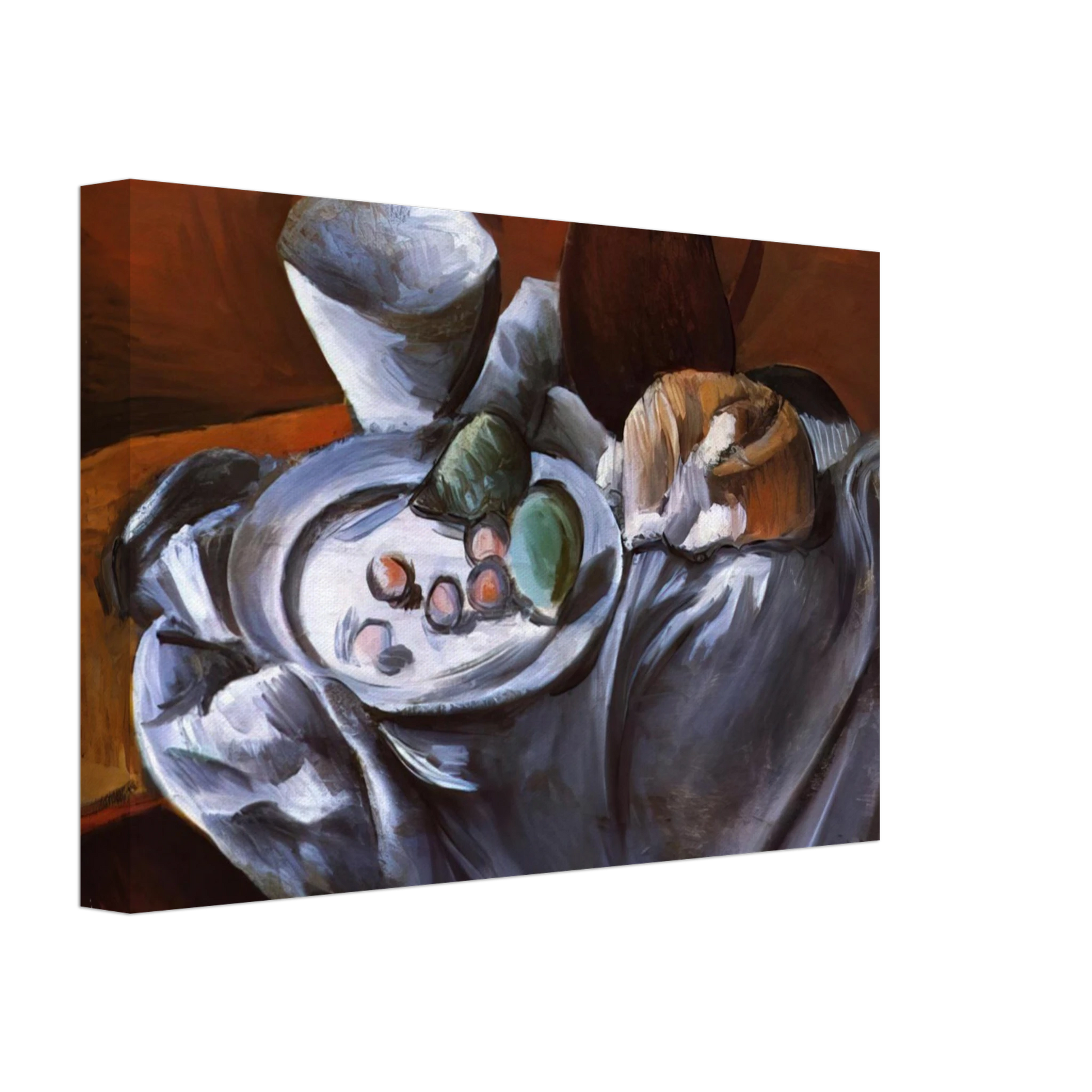 Andre Derain - STILL LIFE WITH PEARS AND INDIAN BOWL Canvas - 70x100 cm / 28x40 inches-canvas