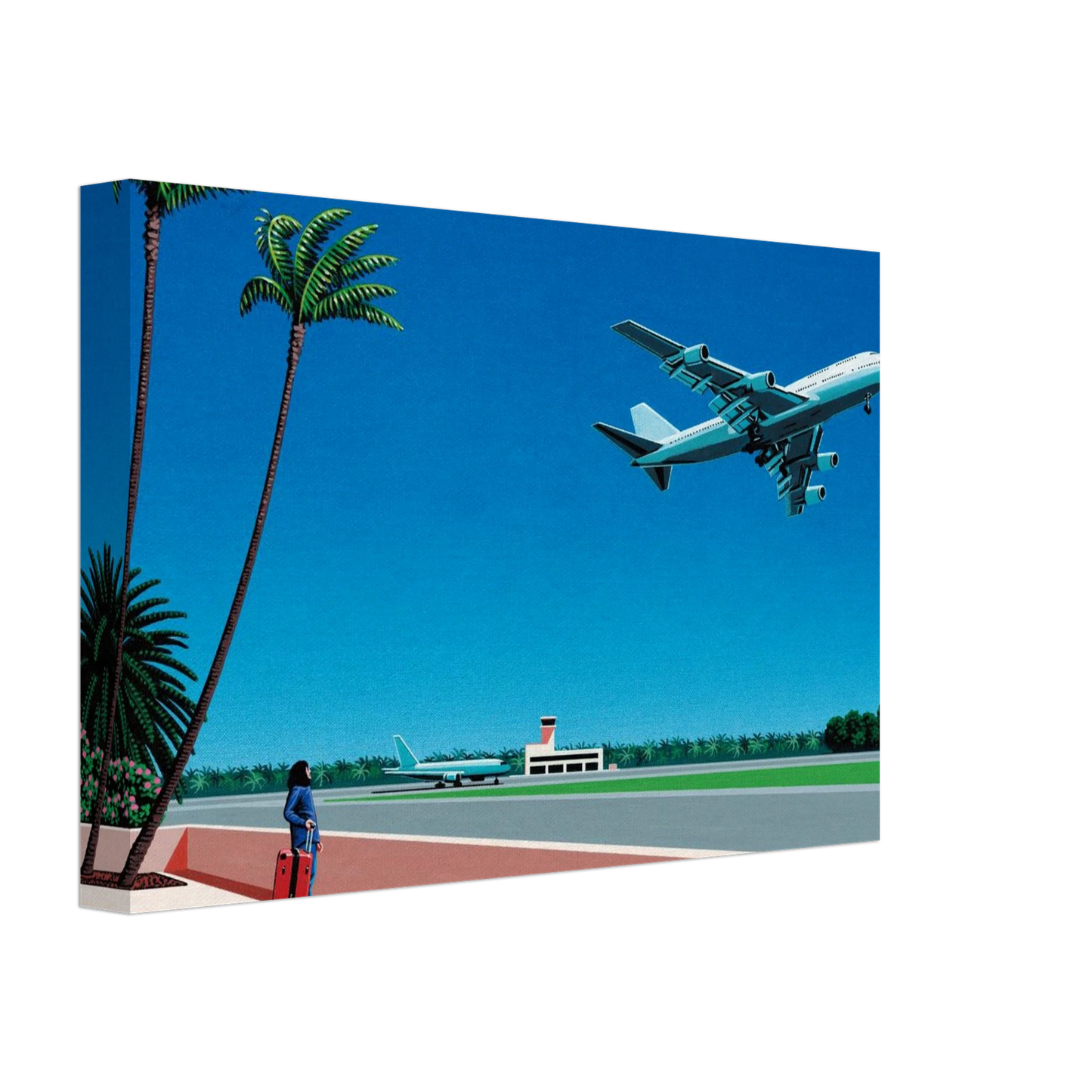 Hiroshi Nagai - Finest B-R-E-E-Z-E Takeoff Canvas - 70x100 cm / 28x40 inches-canvas