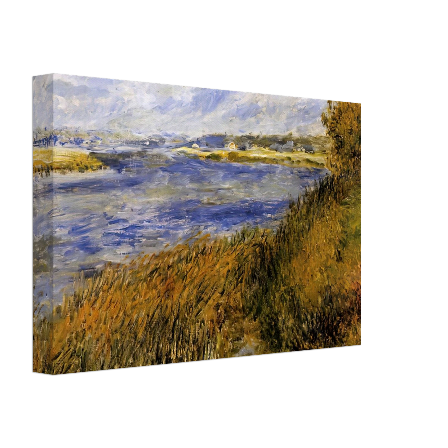 Pierre-Auguste Renoir - The Banks of the Seine at Champrosay Canvas - 70x100 cm / 28x40 inches-canvas