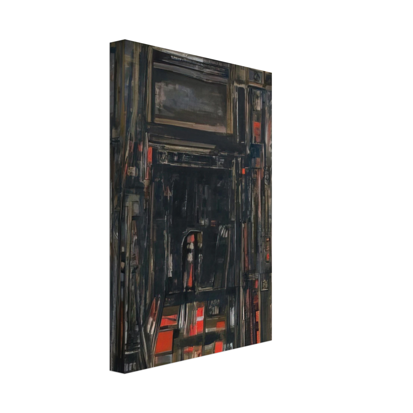 Maria Helena Vieira da Silva - Le theatre PIrandello - 1976 Canvas - 70x100 cm / 28x40 inches-canvas