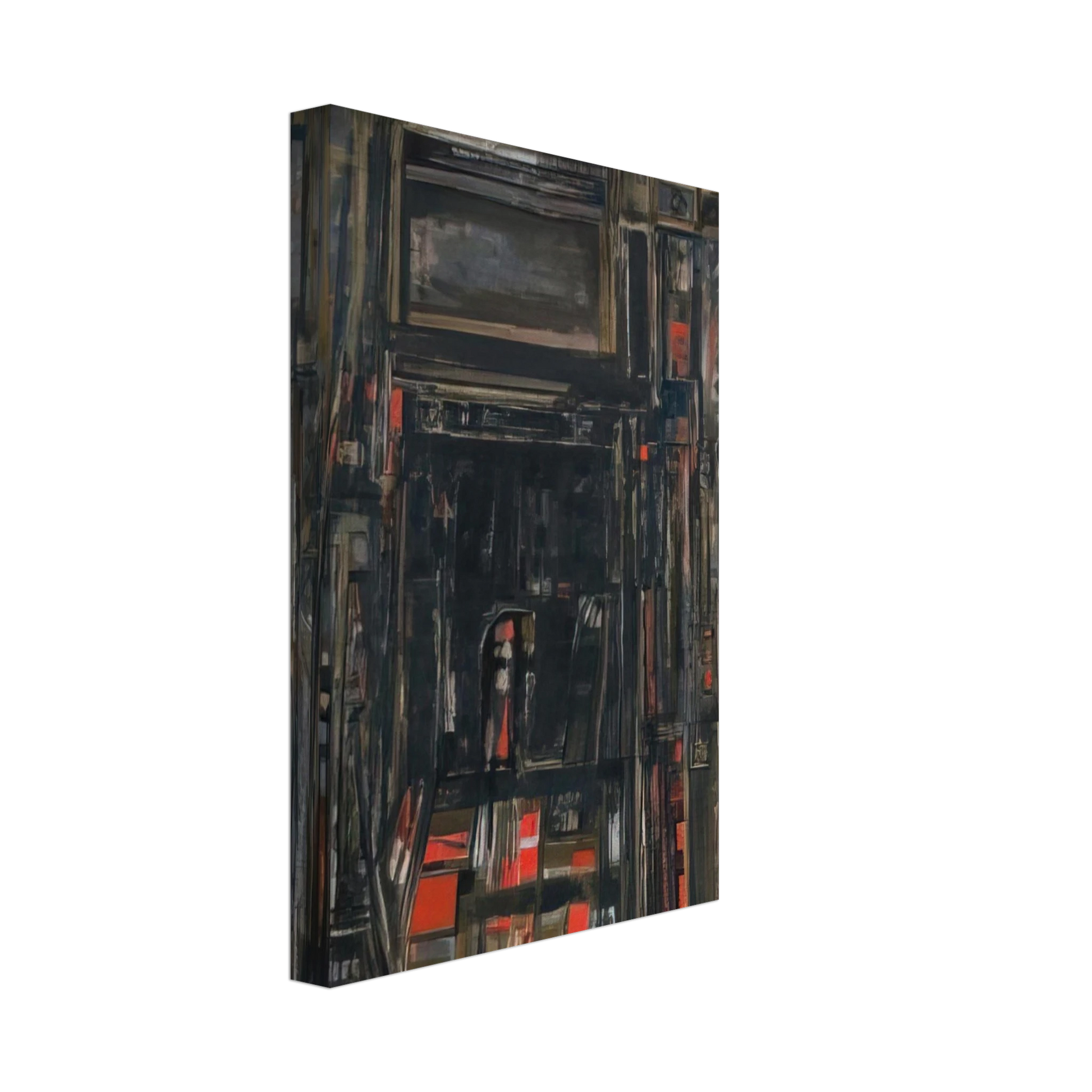 Maria Helena Vieira da Silva - Le theatre PIrandello - 1976 Canvas - 70x100 cm / 28x40 inches-canvas