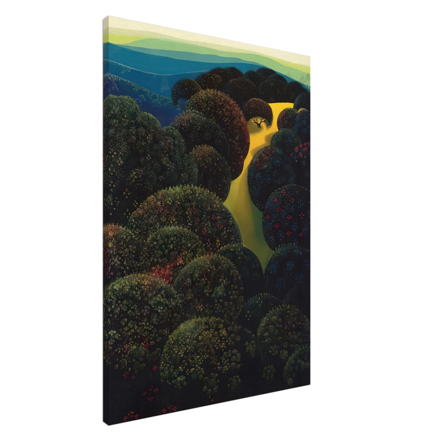 Eyvind Earle - Hidden Pasture Canvas - 20x30 cm / 8x12 inches-canvas