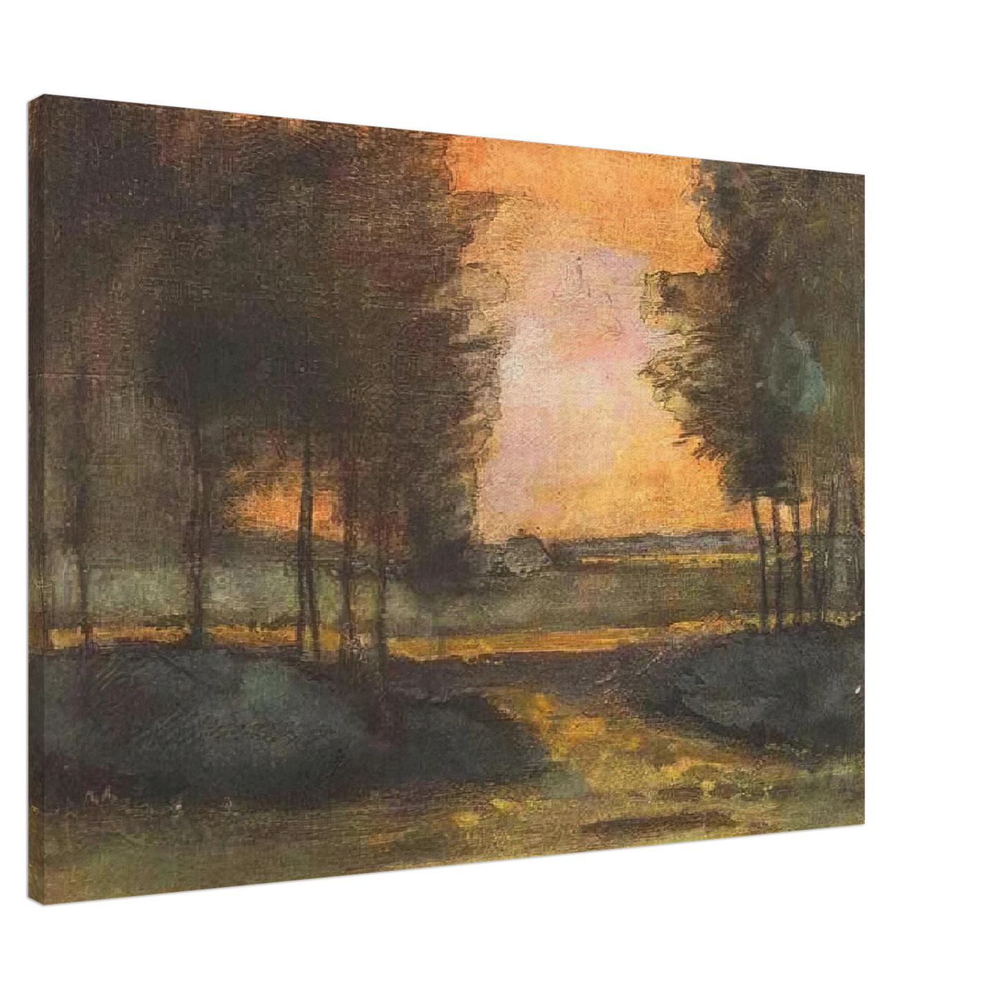 Vincent van Gogh - The Landscape in Drenthe Canvas - 20x30 cm / 8x12 inches-canvas