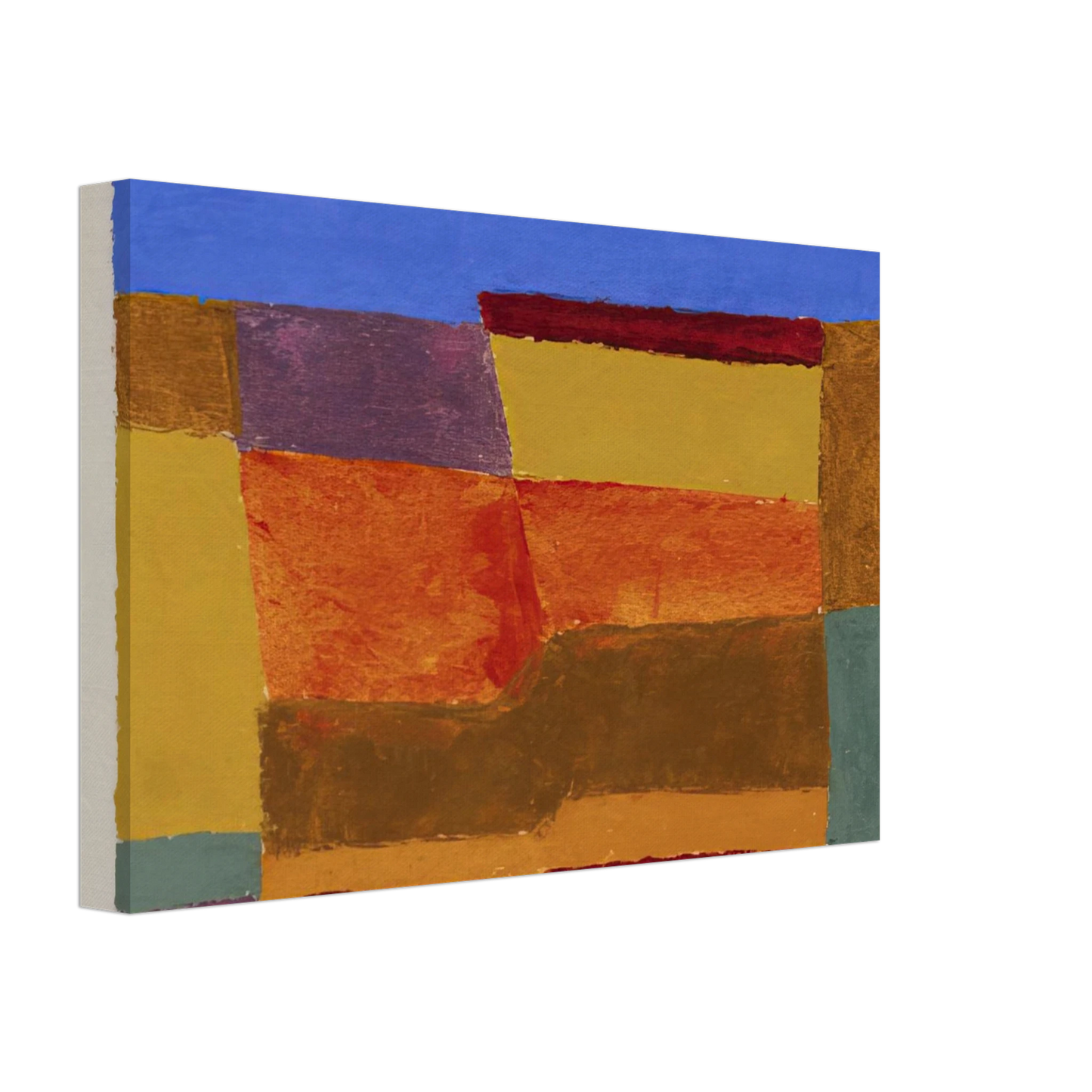 Josef Albers - STUDY FOR LAYERED 1940 Canvas - 70x100 cm / 28x40 inches-canvas