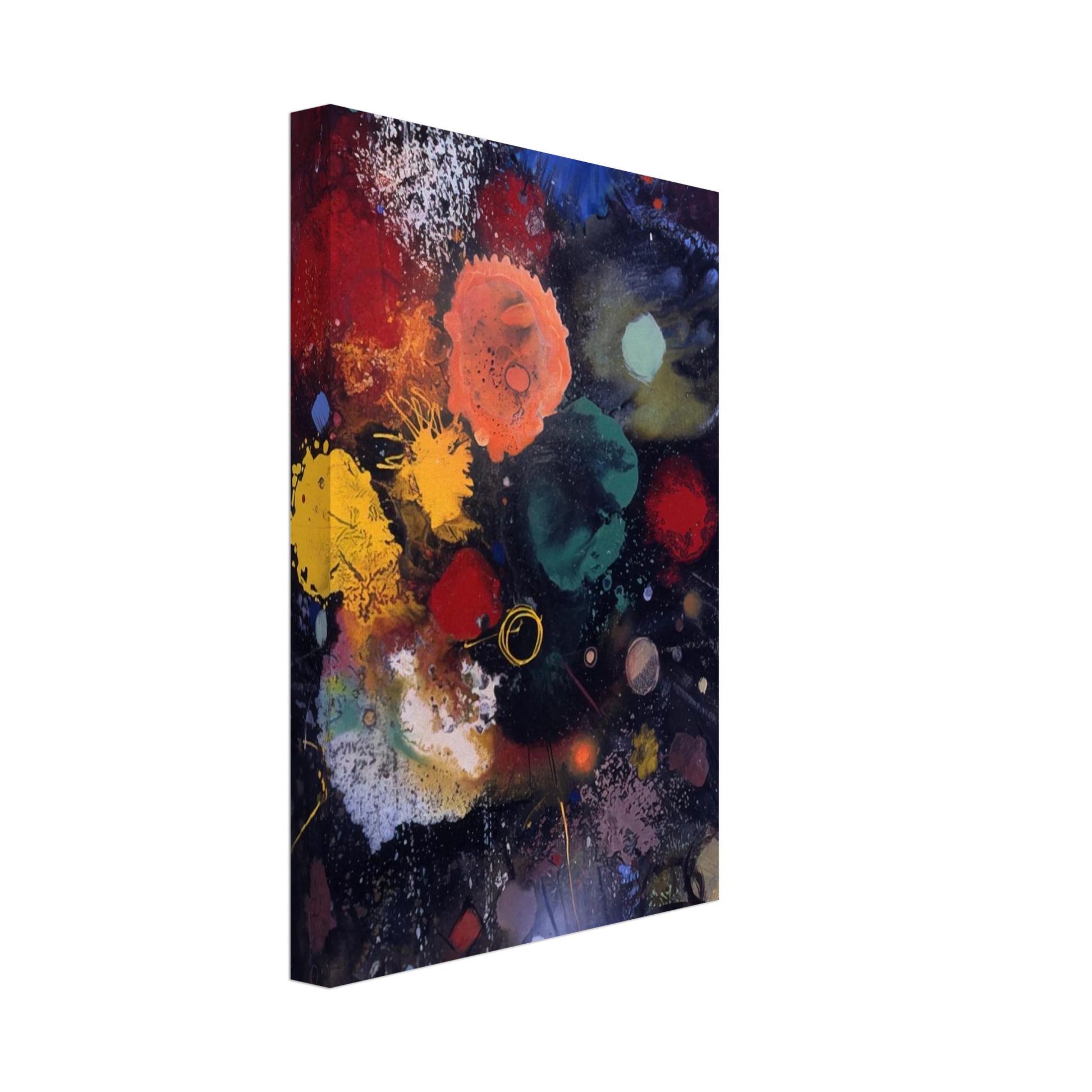 Gebre Kristos Desta - Flowers No. 5 - 1975 Canvas - 70x100 cm / 28x40 inches-canvas