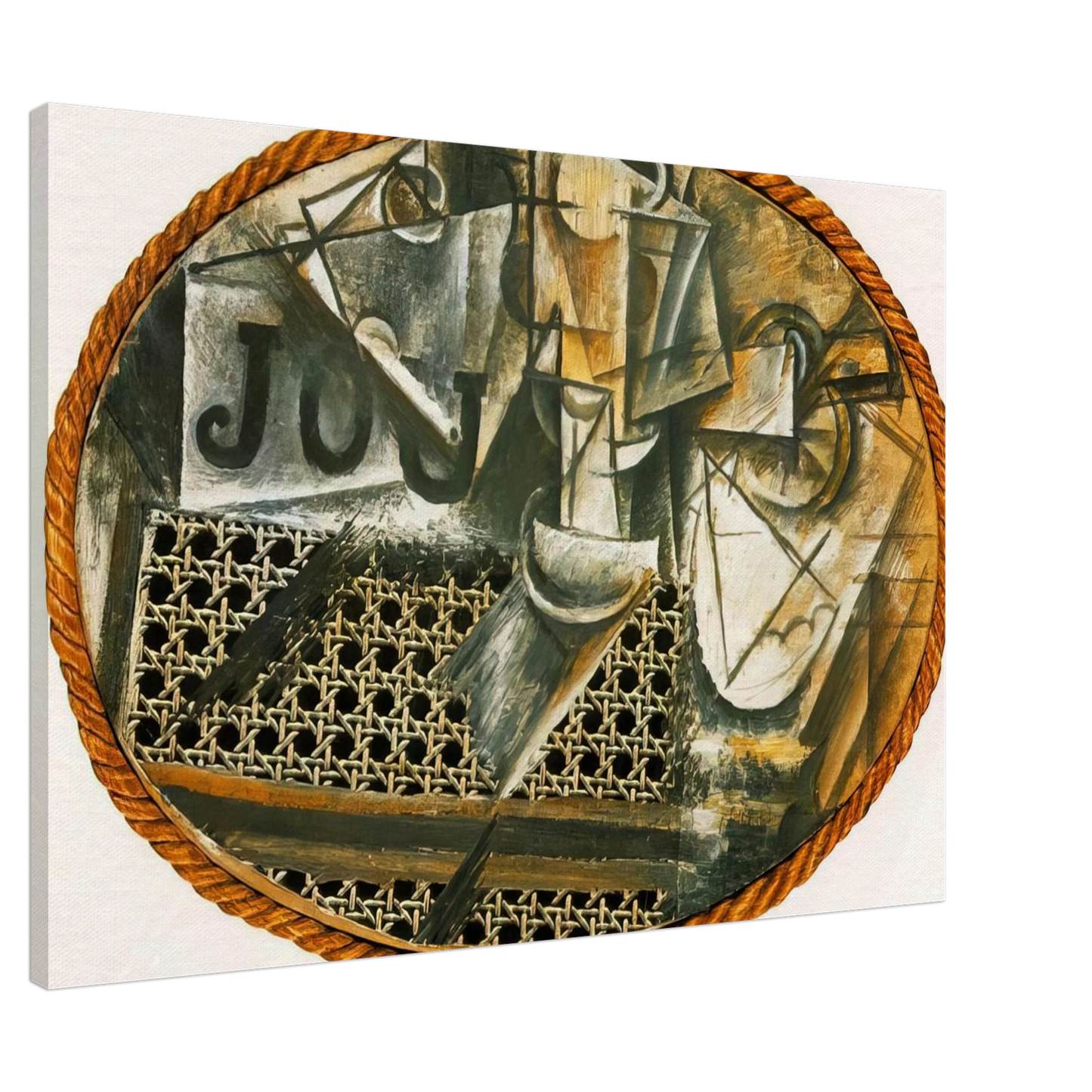 Pablo Picasso - Still Life with Caned Chair Canvas - 20x30 cm / 8x12 inches-canvas