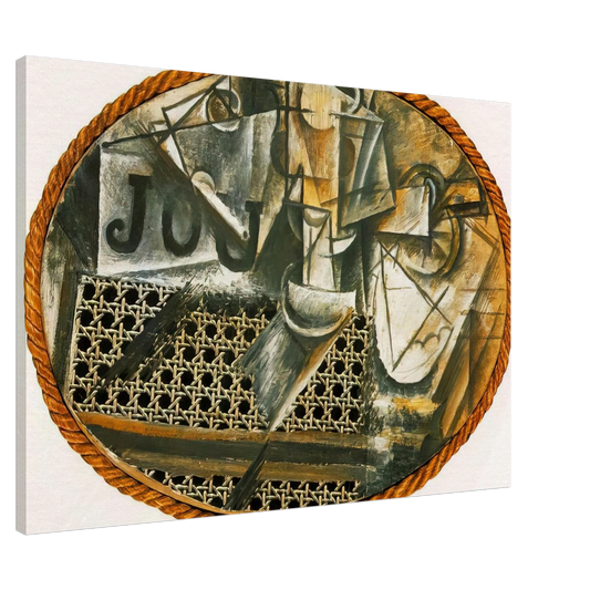 Pablo Picasso - Still Life with Caned Chair Canvas - 20x30 cm / 8x12 inches-canvas