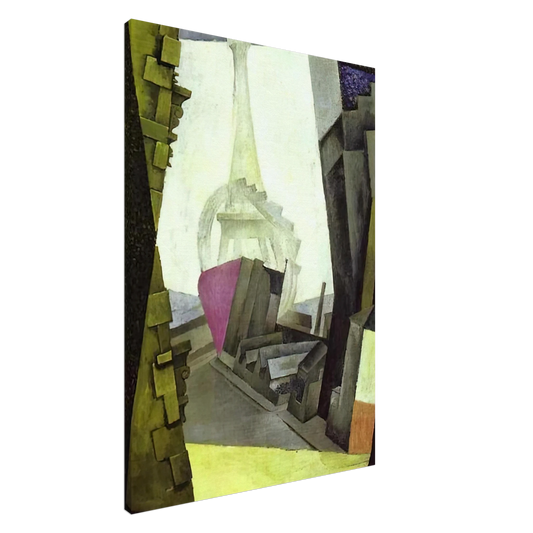 Diego Rivera - LA TOUR EIFFEL 1914 Canvas - 20x30 cm / 8x12 inches-canvas
