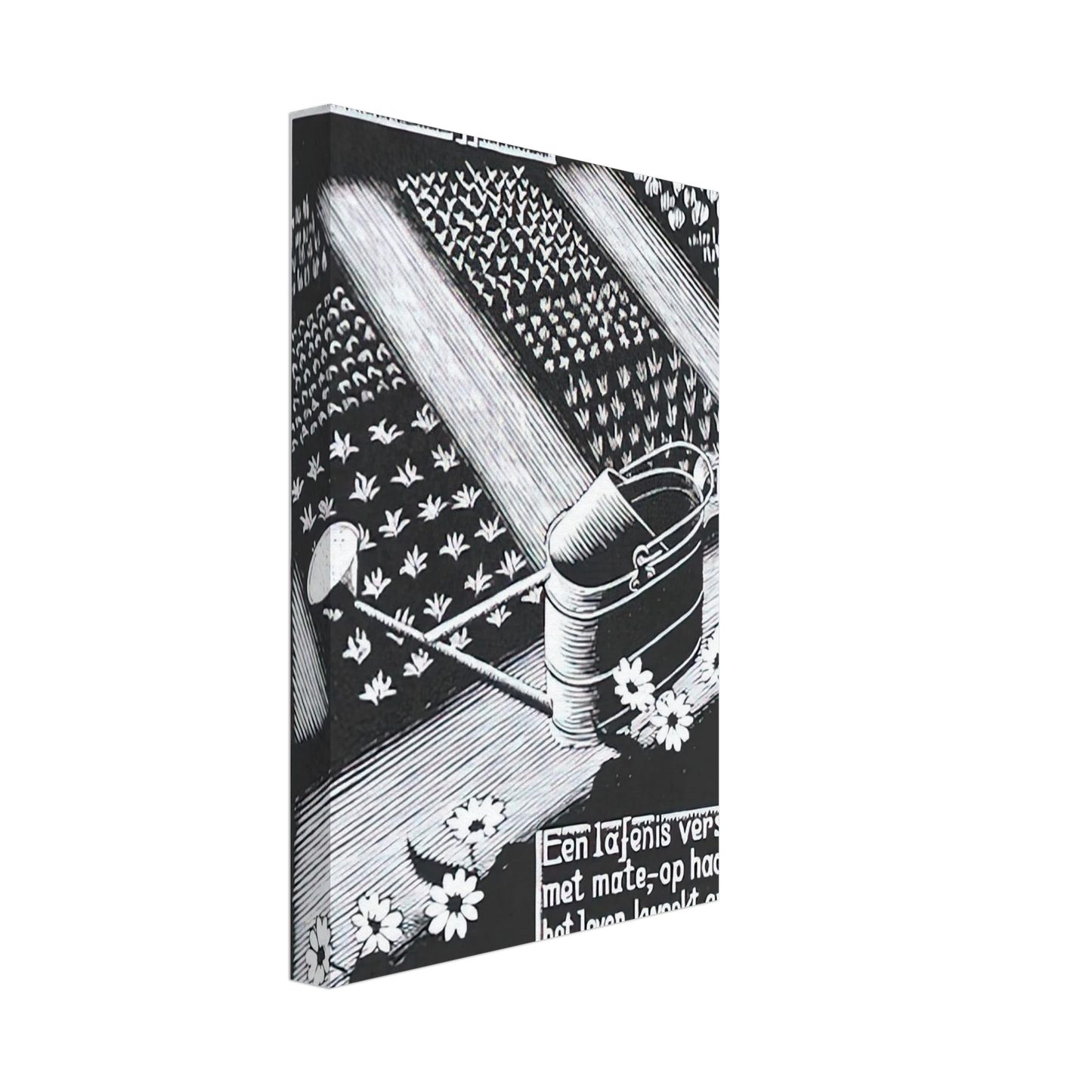 MC Escher - WATERINGCAN Canvas - 40x60 cm / 16x24 inches-canvas