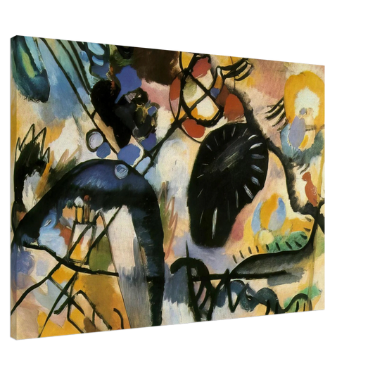 Wassily Kandinsky - BLACK SPOT 1912 Canvas - 20x30 cm / 8x12 inches-canvas