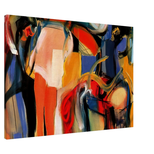 Miriam Schapiro - Autobiography - Abstract Expressionism Canvas - 20x30 cm / 8x12 inches-canvas