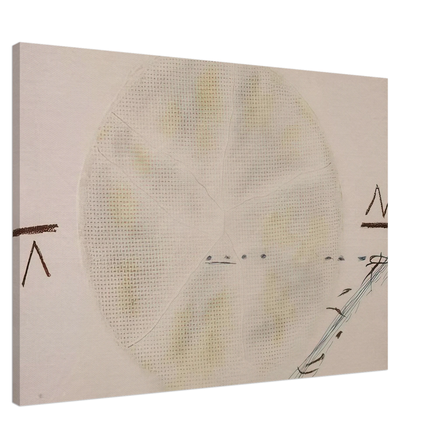 Antoni Tapies - THE SIEVE 1972 Canvas - 20x30 cm / 8x12 inches-canvas