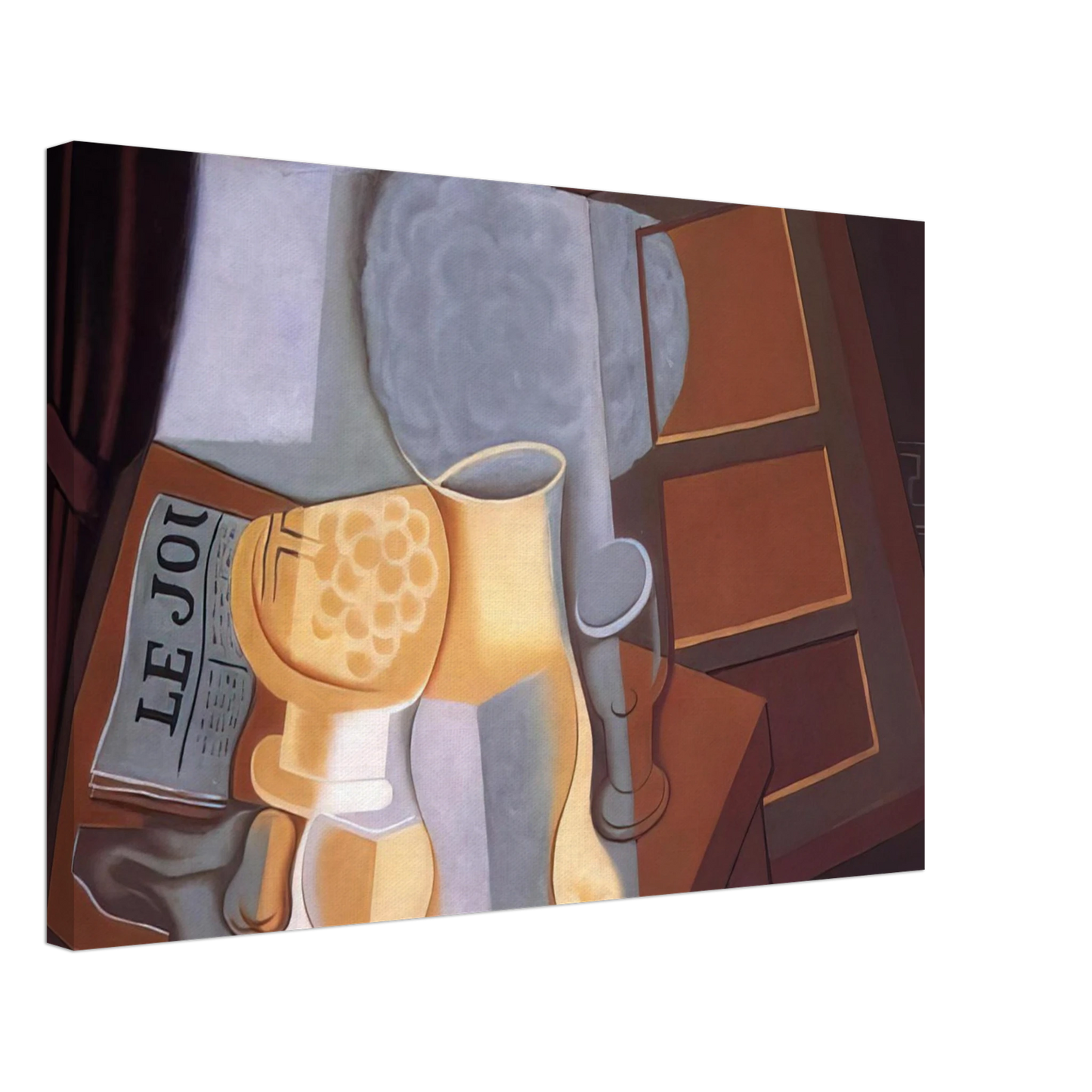 Juan Gris - THE TABLE IN FRONT OF THE WINDOW 1921 Canvas - 40x60 cm / 16x24 inches-canvas