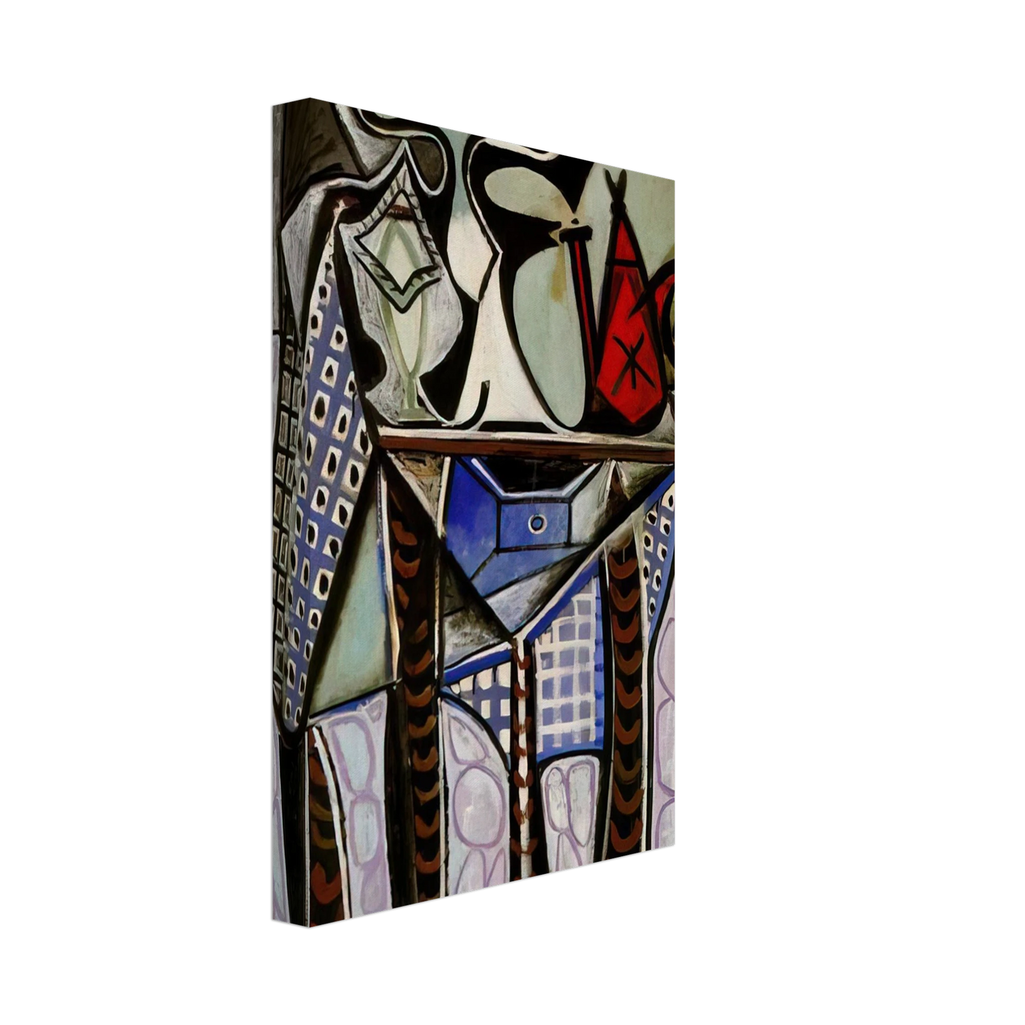 Pablo Picasso - Still life on a table - 1947 Canvas - 40x60 cm / 16x24 inches-canvas