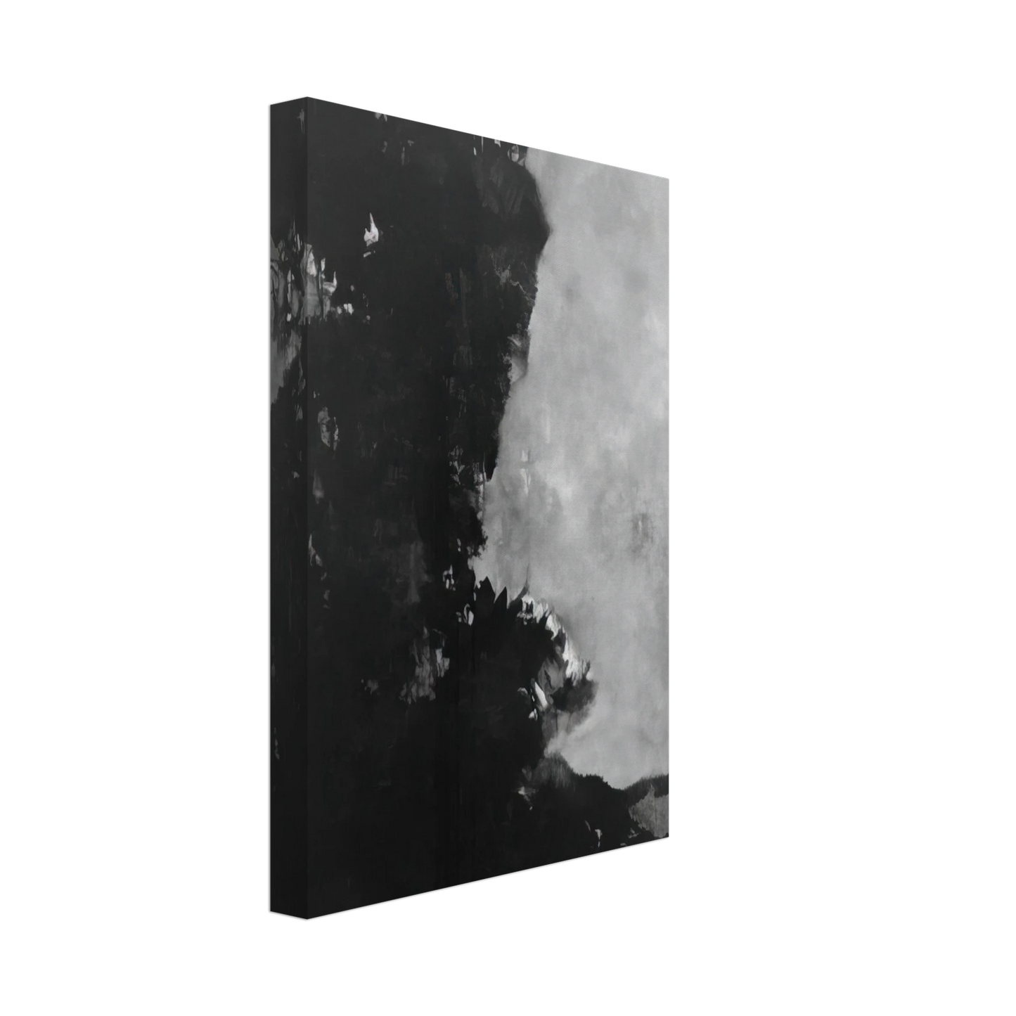 Edward Corbett - Untitled Black Painting - 1950 Canvas - 40x60 cm / 16x24 inches-canvas