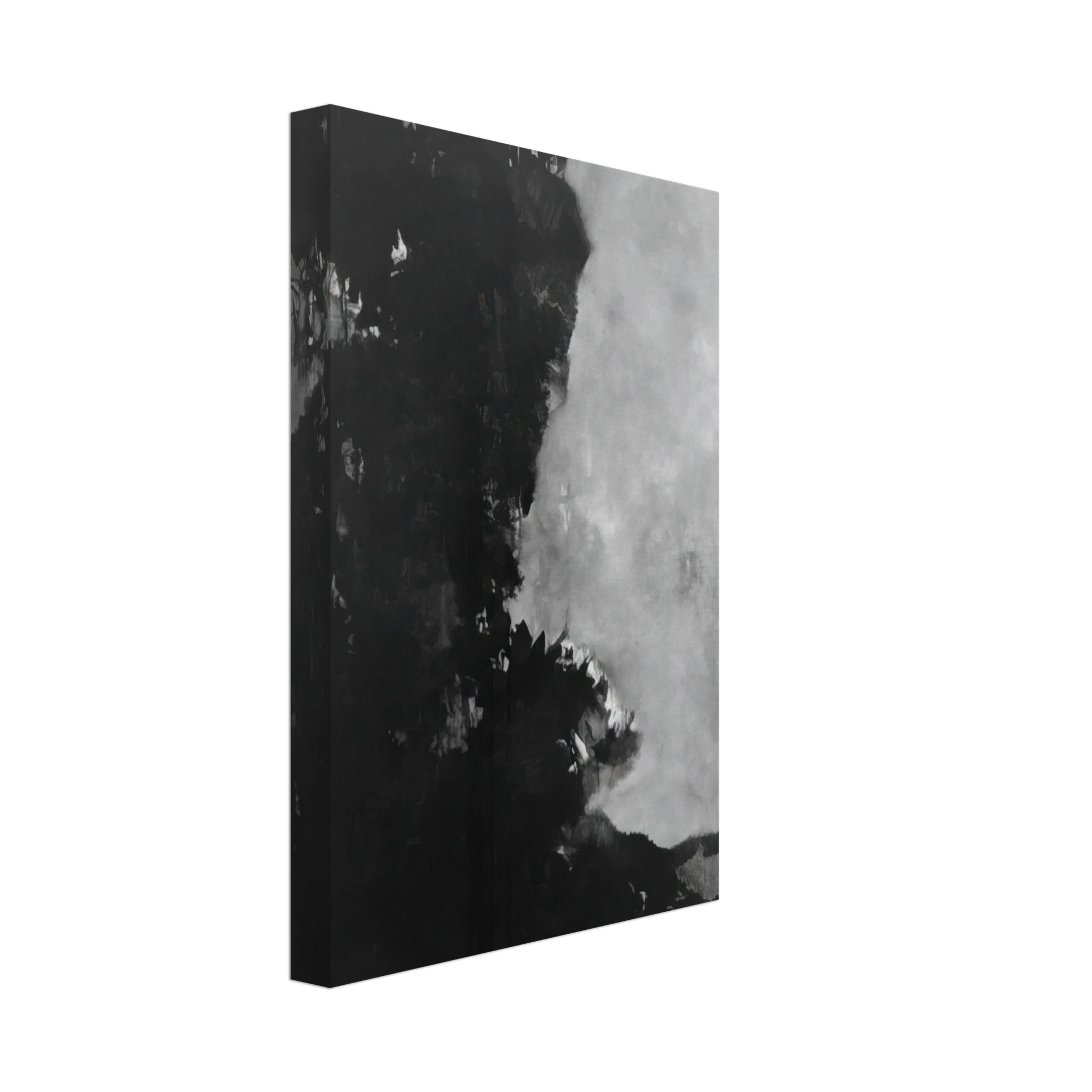 Edward Corbett - Untitled Black Painting - 1950 Canvas - 40x60 cm / 16x24 inches-canvas