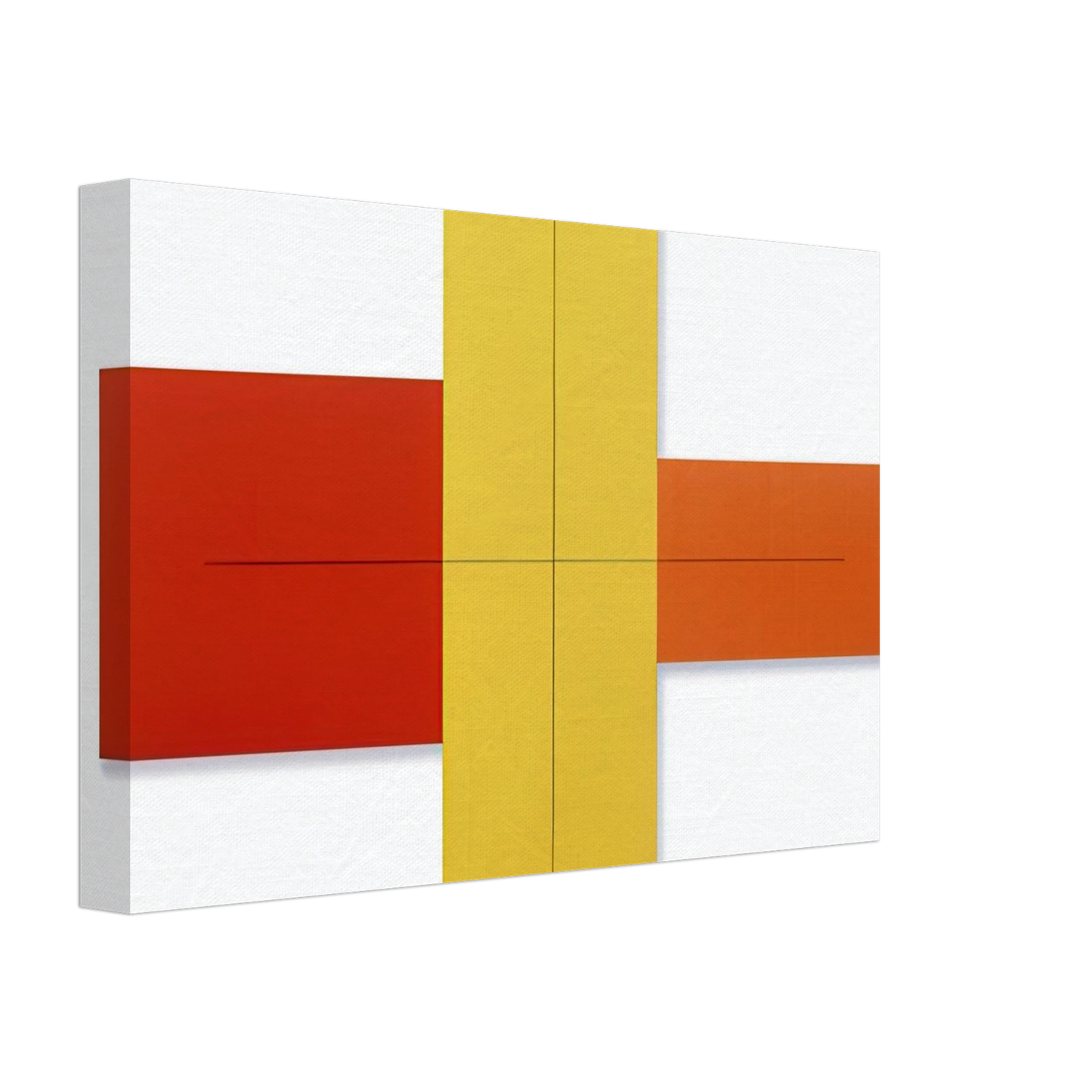 Robert Mangold - WITHIN RED YELLOW ORANGE 1981 Canvas - 70x100 cm / 28x40 inches-canvas