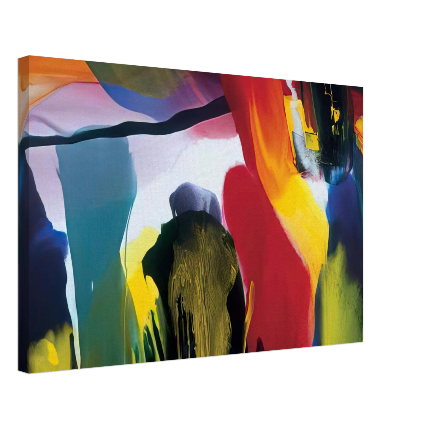 Paul Jenkins - Phenomena Solstice Encounter - 2003 Canvas - 40x60 cm / 16x24 inches-canvas