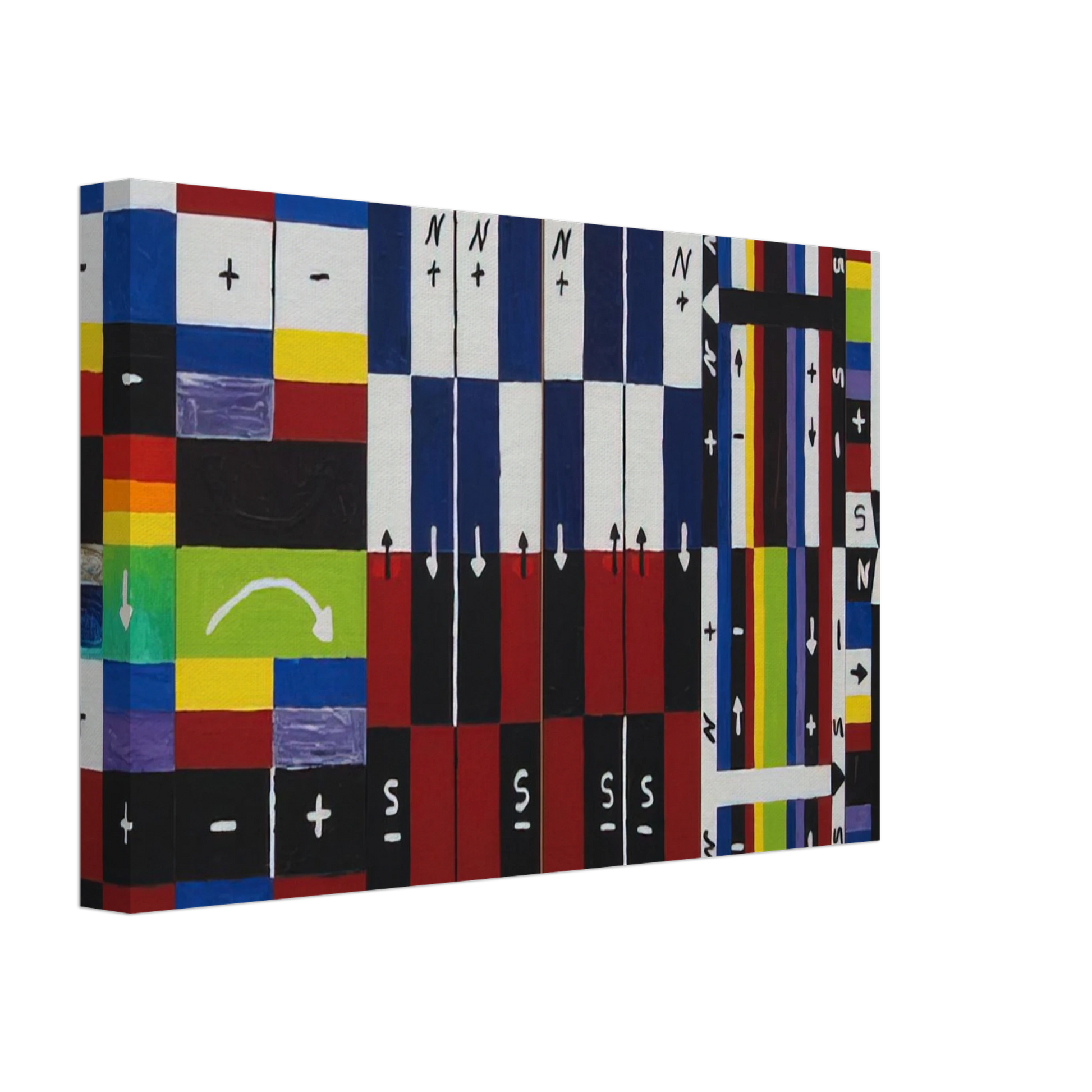 Alfred Jensen - A World in Itself - 1961 Canvas - 70x100 cm / 28x40 inches-canvas