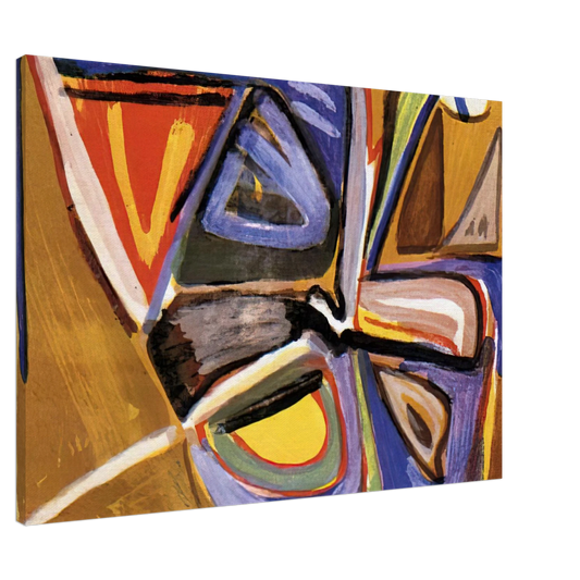 Bram van Velde - Le bonheur de Matisse - 1981 Canvas - 20x30 cm / 8x12 inches-canvas