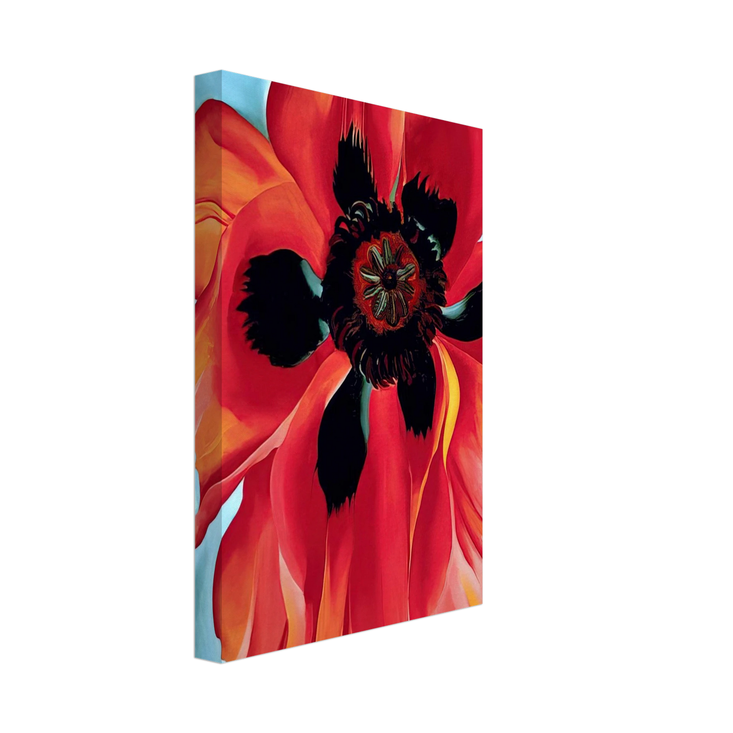 Georgia O'Keeffe - Red Poppy VI Canvas - 70x100 cm / 28x40 inches-canvas